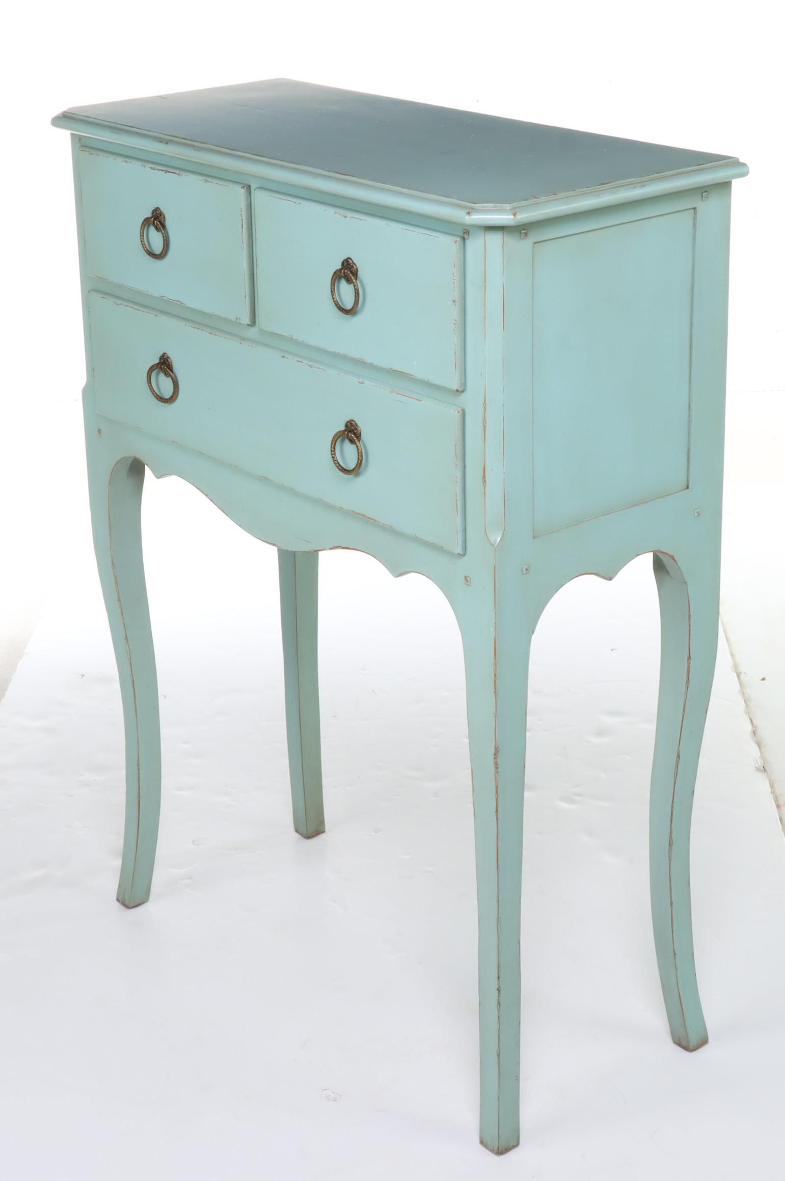 Somerset Bay "Kittery" French Mahogany Console Table in Cotton Candy Finish