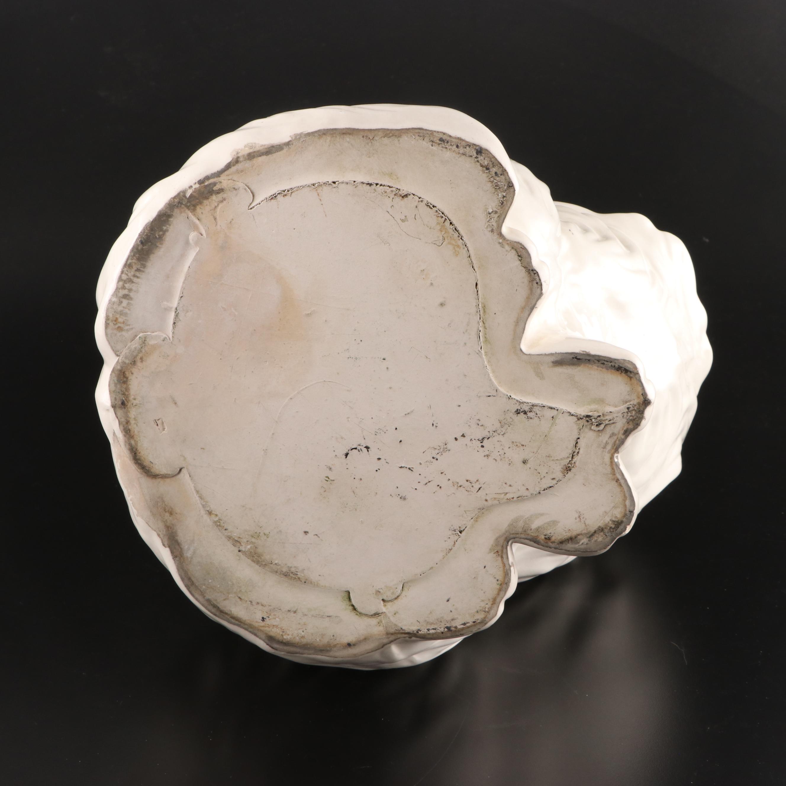 Shawnee Pottery Winking Owl Cookie Jar With Ceramic Persian Cat Planter