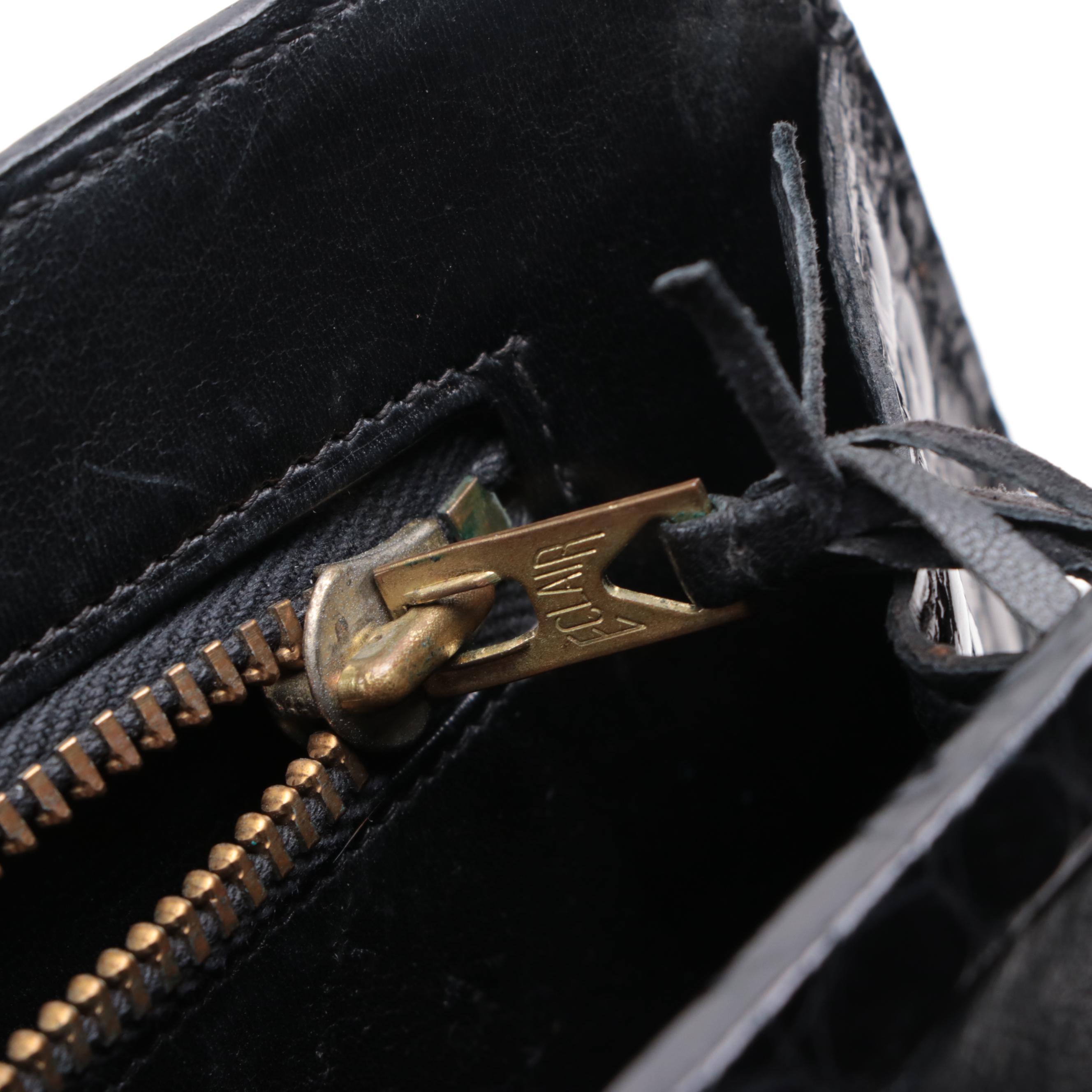 Hermès Pullman Handbag in Noir Lisse Crocodile Porosus, circa 1960