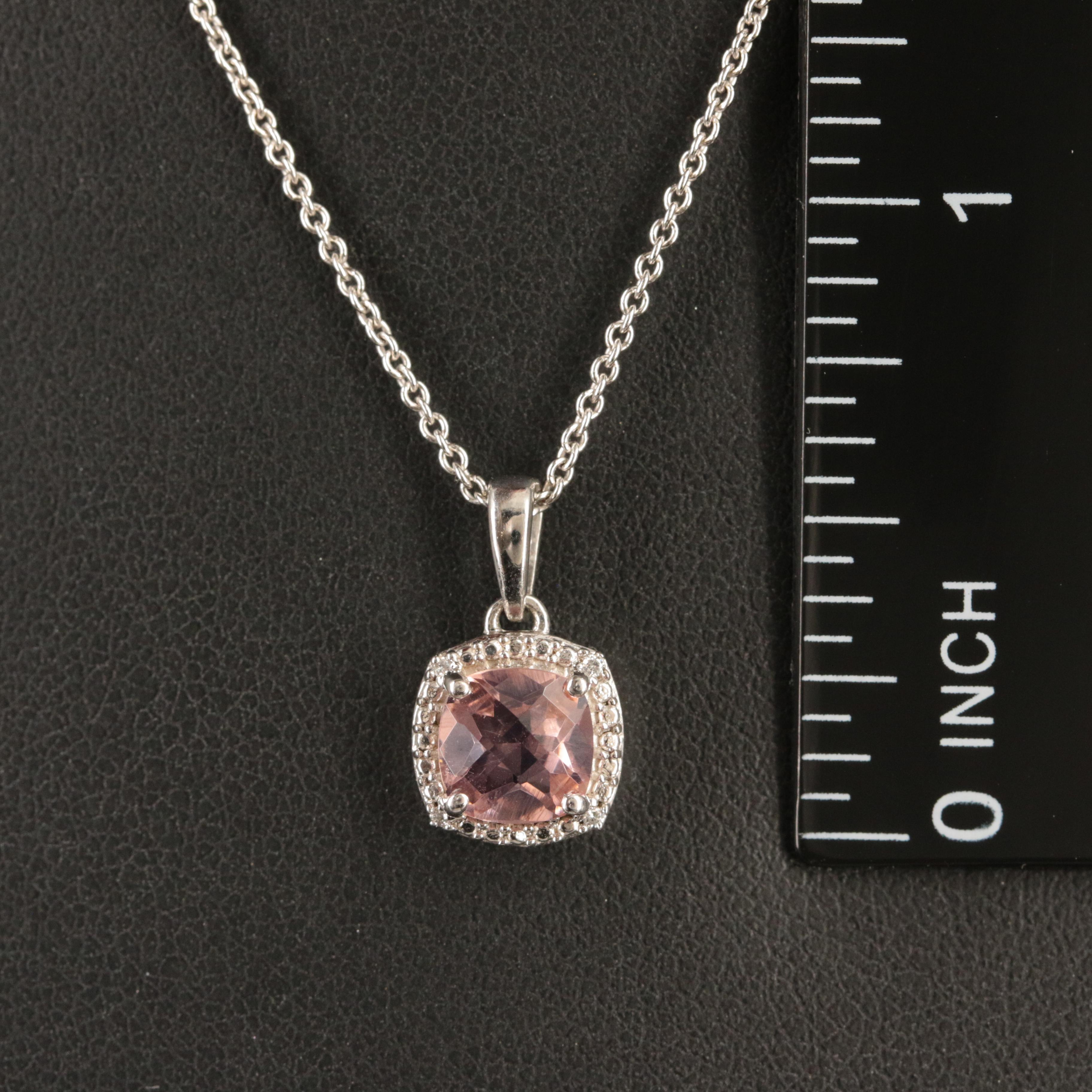 Sterling Cubic Zirconia Pendant Necklace