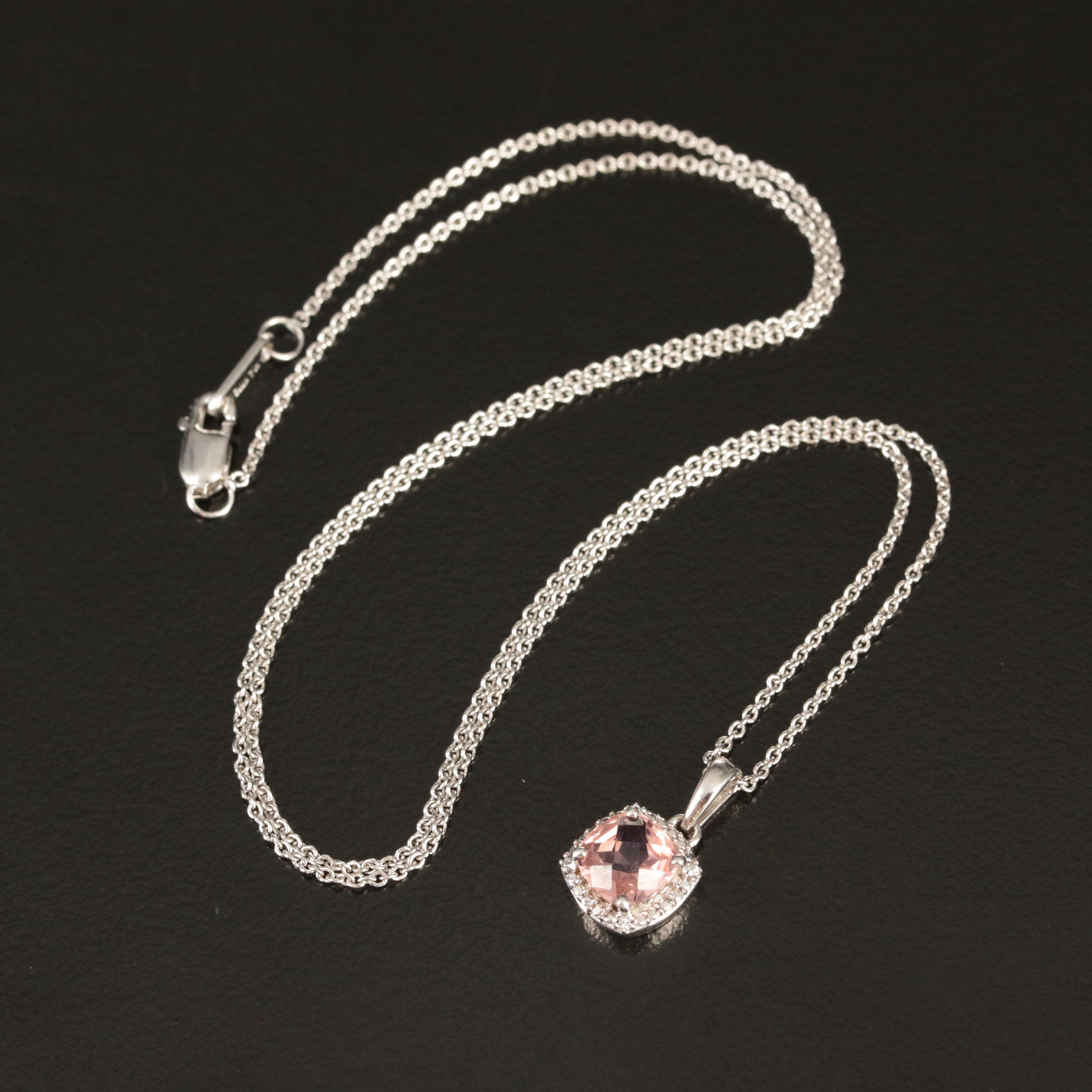 Sterling Cubic Zirconia Pendant Necklace