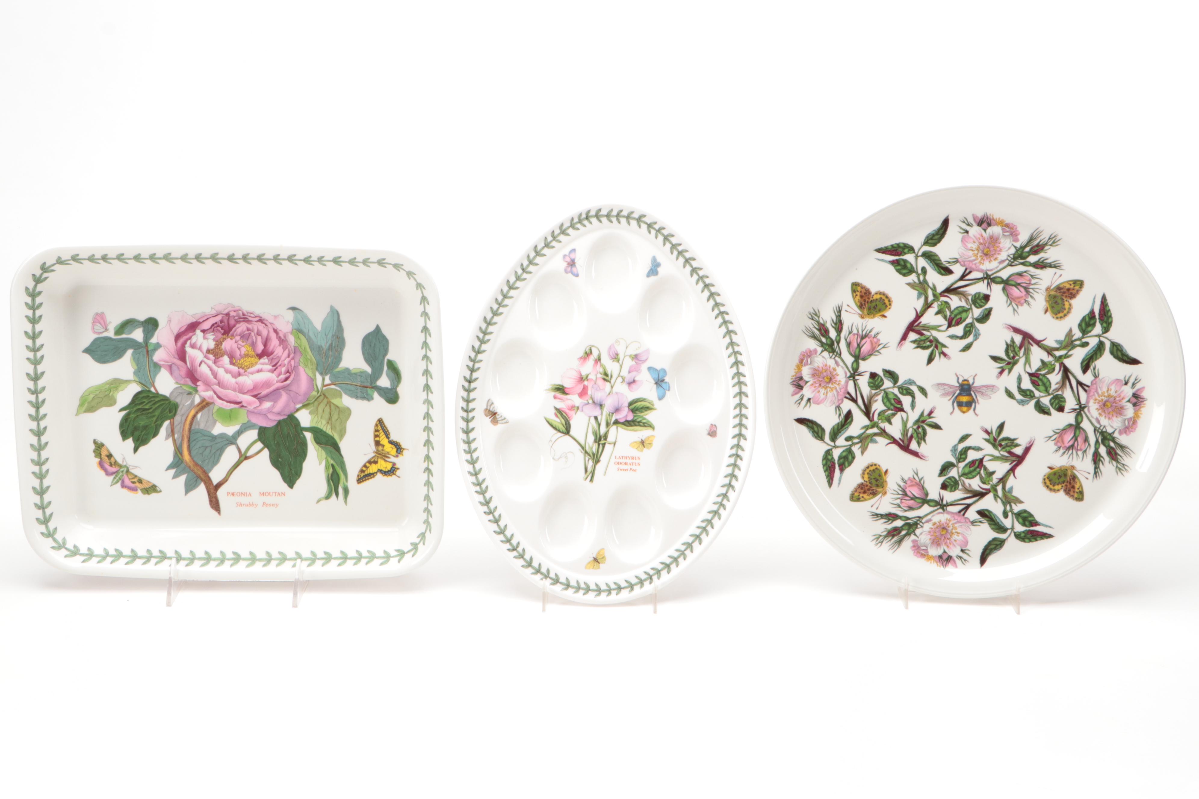 Portmeirion "Botanic Garden" Ceramic Table Accessories, Late 20th Century
