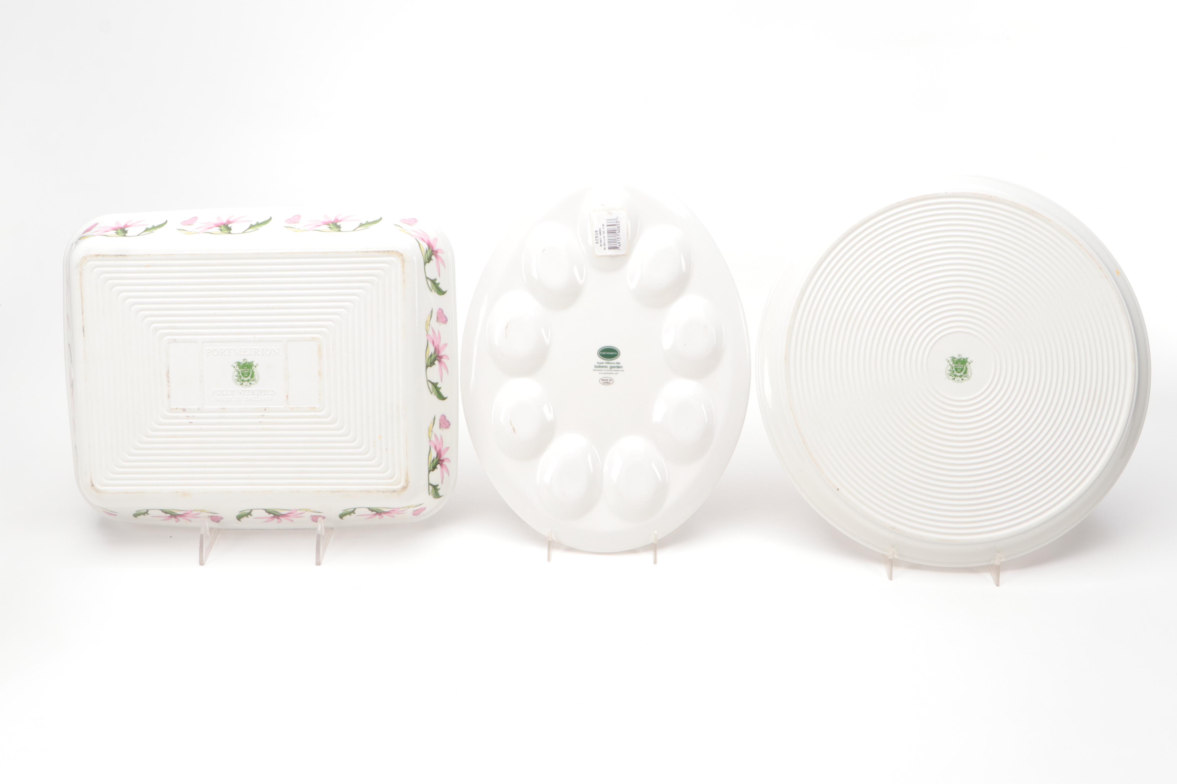 Portmeirion "Botanic Garden" Ceramic Table Accessories, Late 20th Century