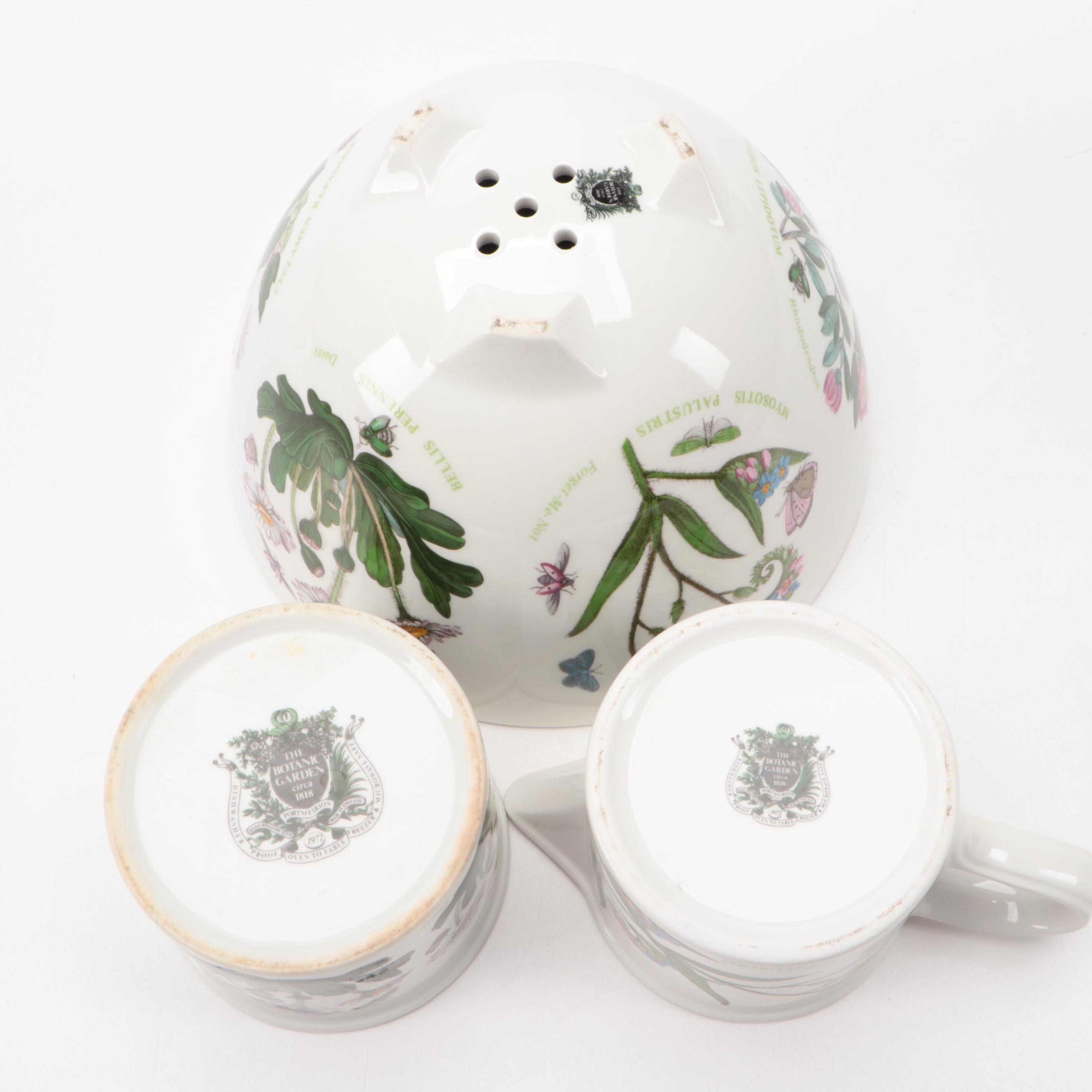 Portmeirion "Botanic Garden" Ceramic Table Accessories, Late 20th Century