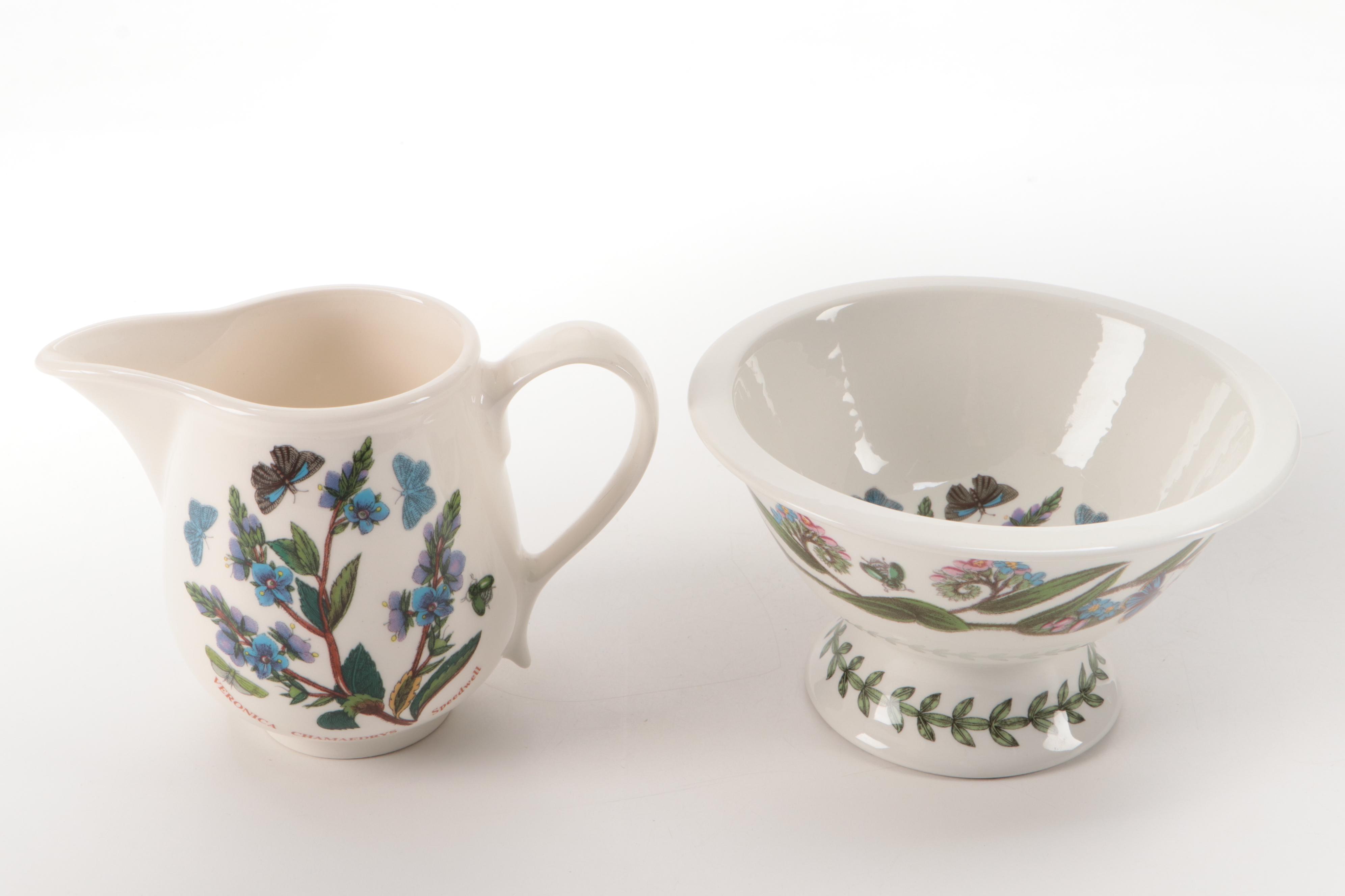 Portmeirion "Botanic Garden" Ceramic Table Accessories, Late 20th Century