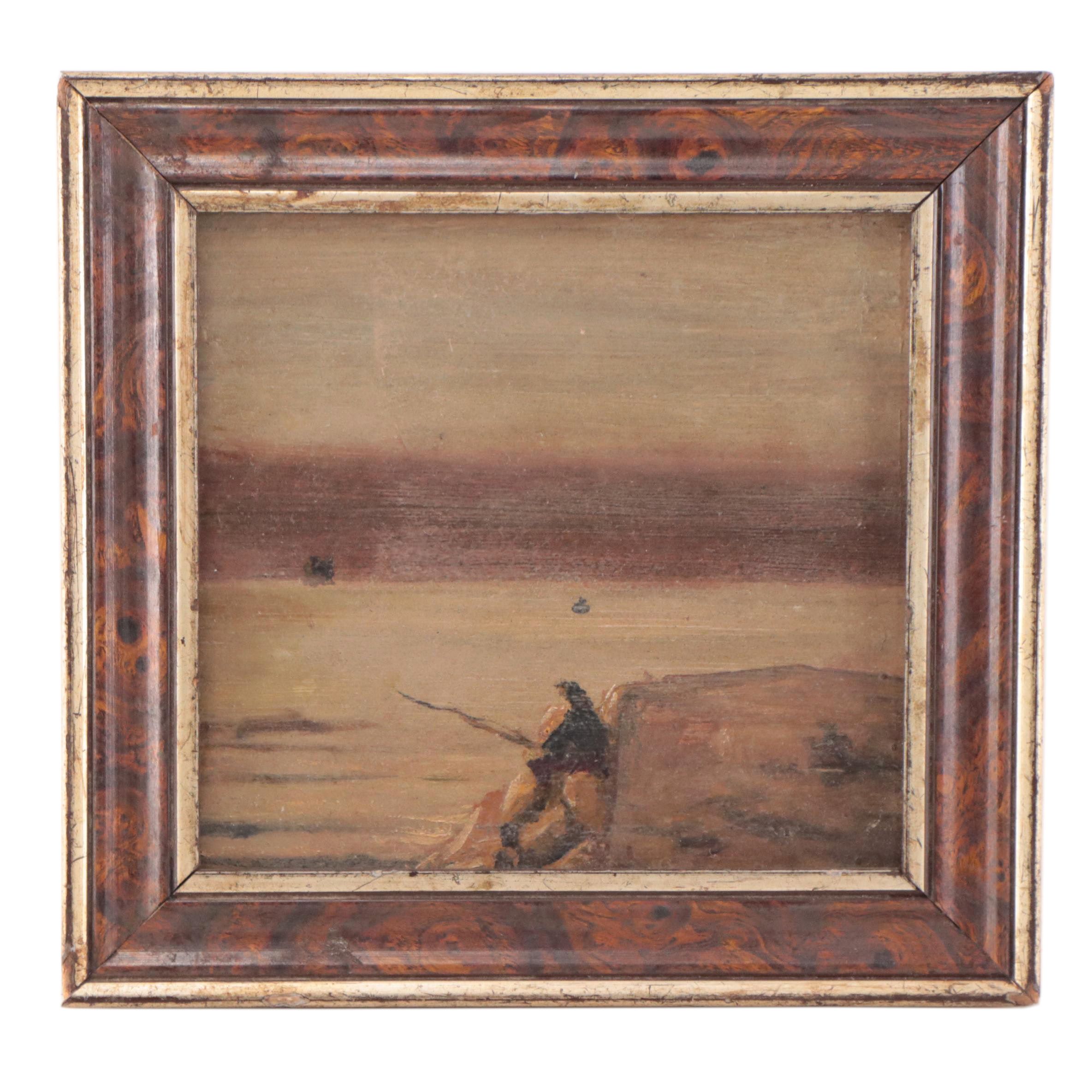 Oil Painting of Barren Landscape