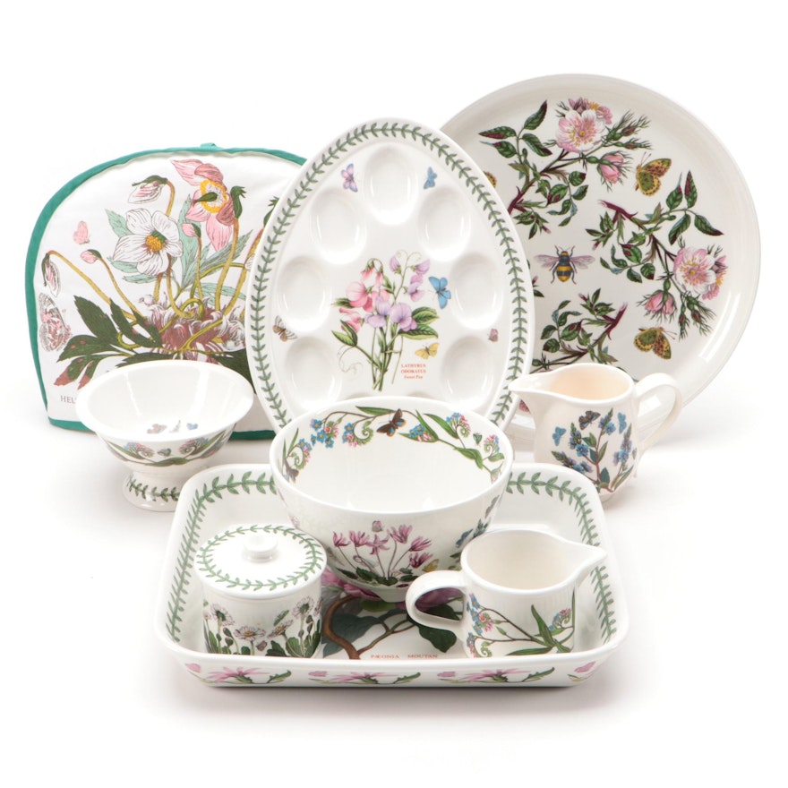 Portmeirion "Botanic Garden" Ceramic Table Accessories, Late 20th Century