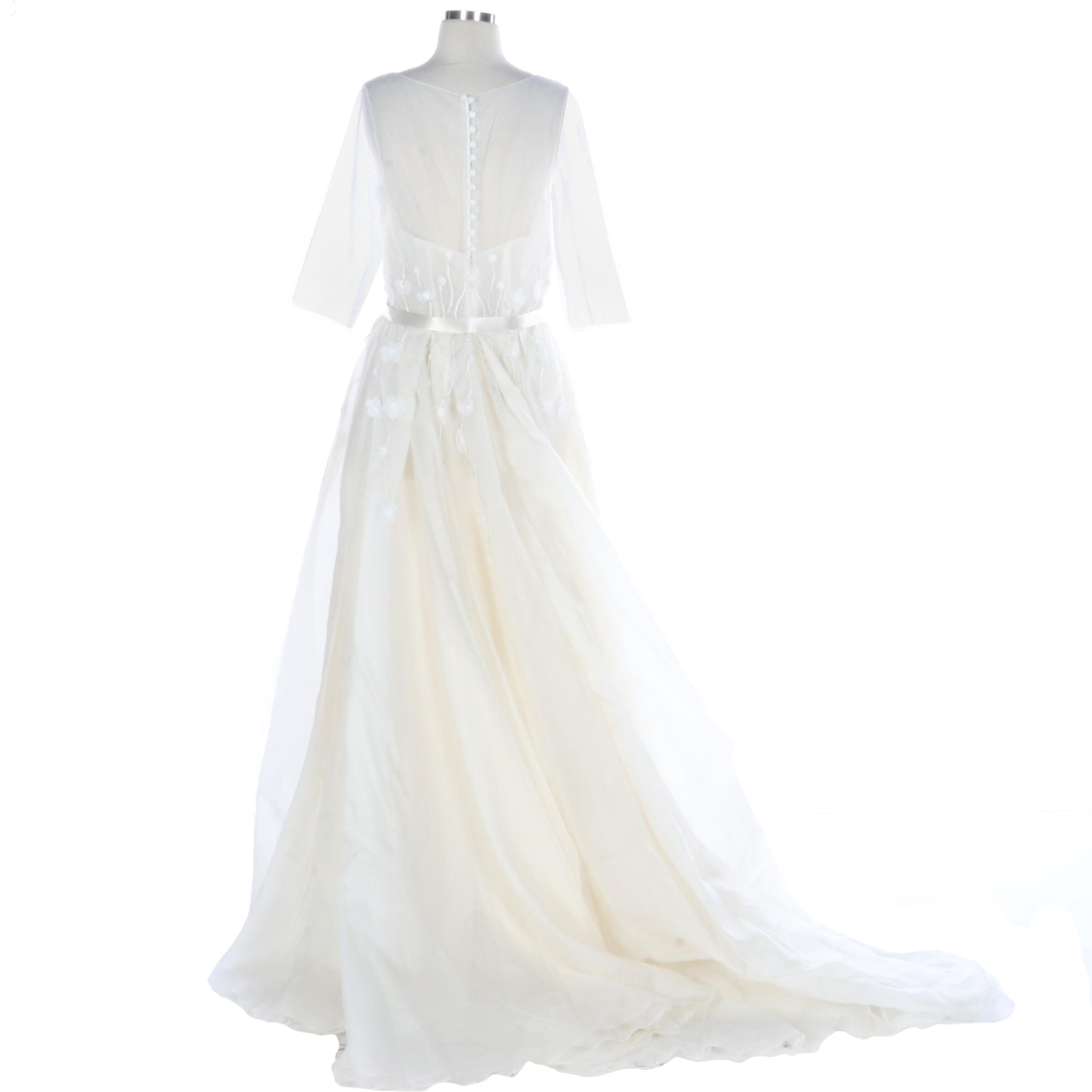 Antonio Gual for Tulle New York Altered Aria Embroidered Wedding Dress in Silk