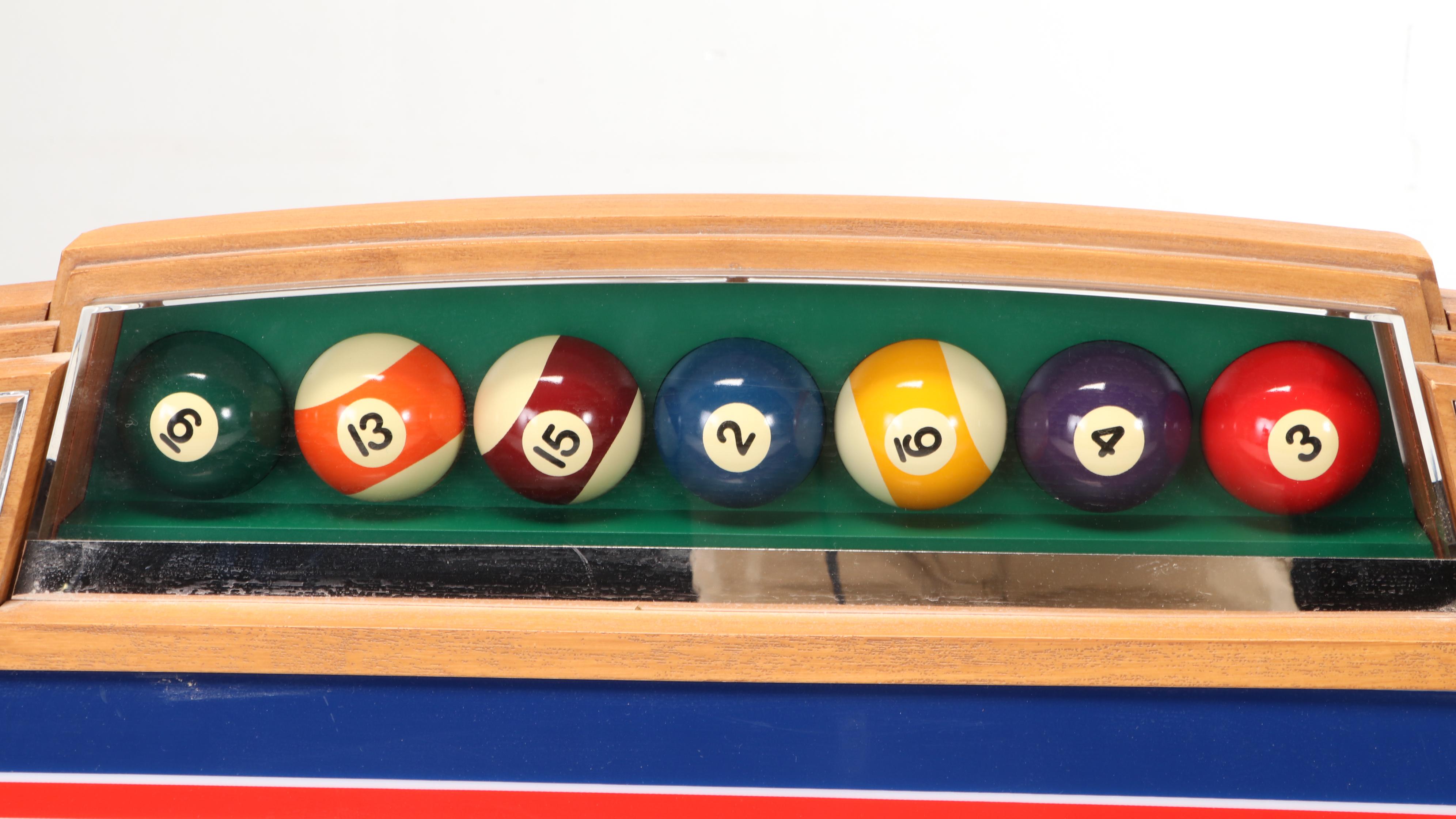 Anheuser-Busch Bud Light Pool Balls Bar Light Pendant, Late 20th C.