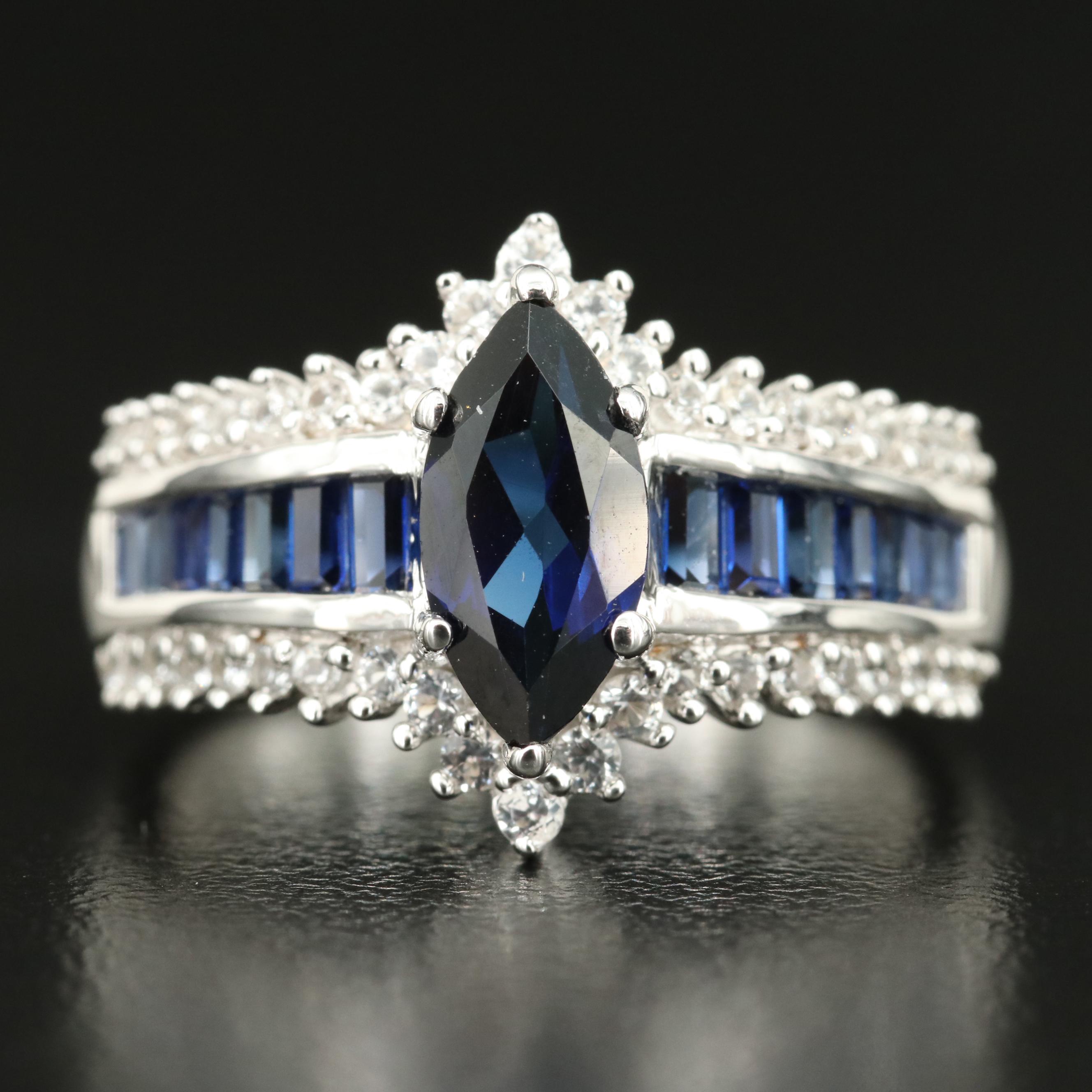 Sterling Sapphire Ring