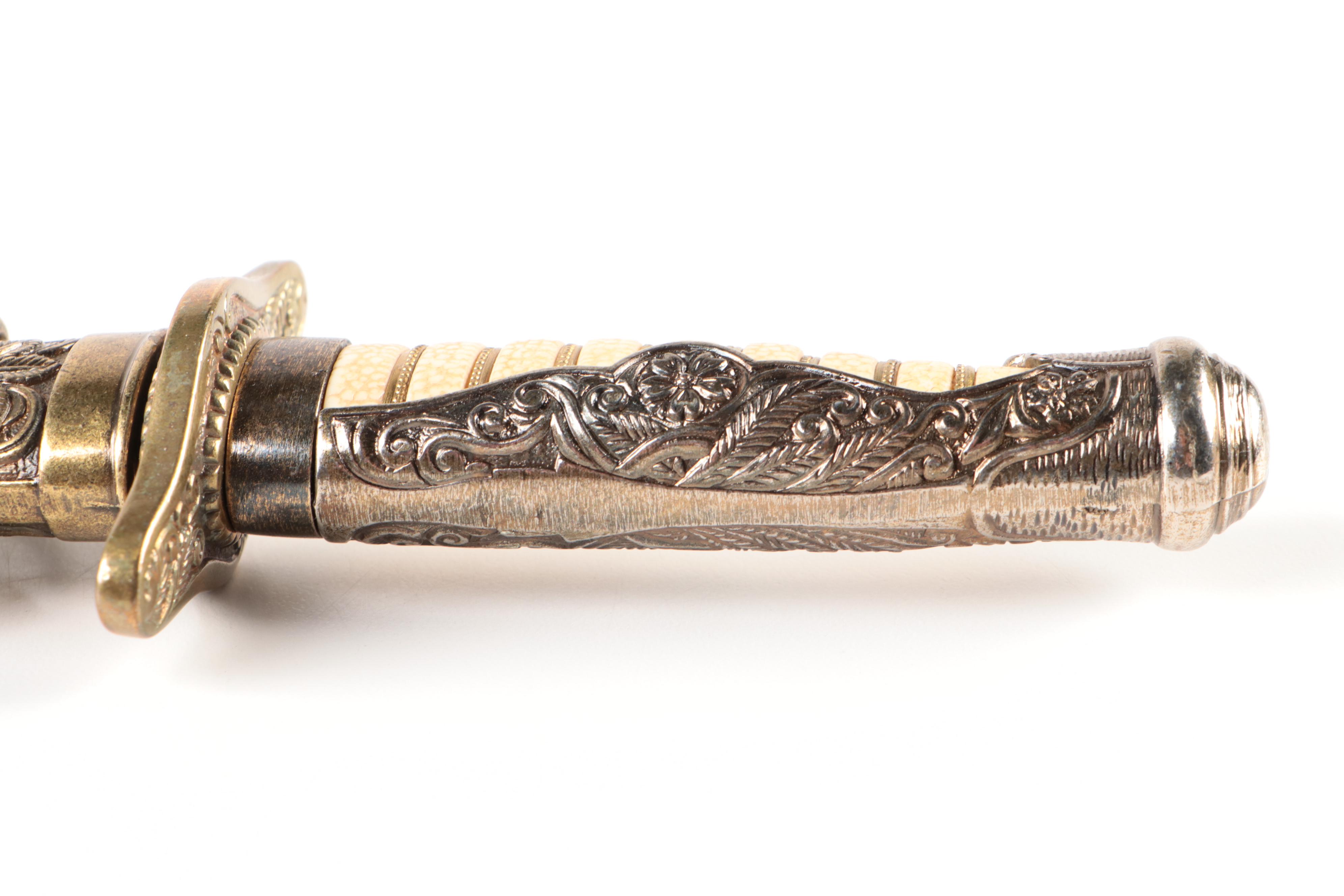 Denix Stainless Steel Dagger with Bonded Leather Sheath