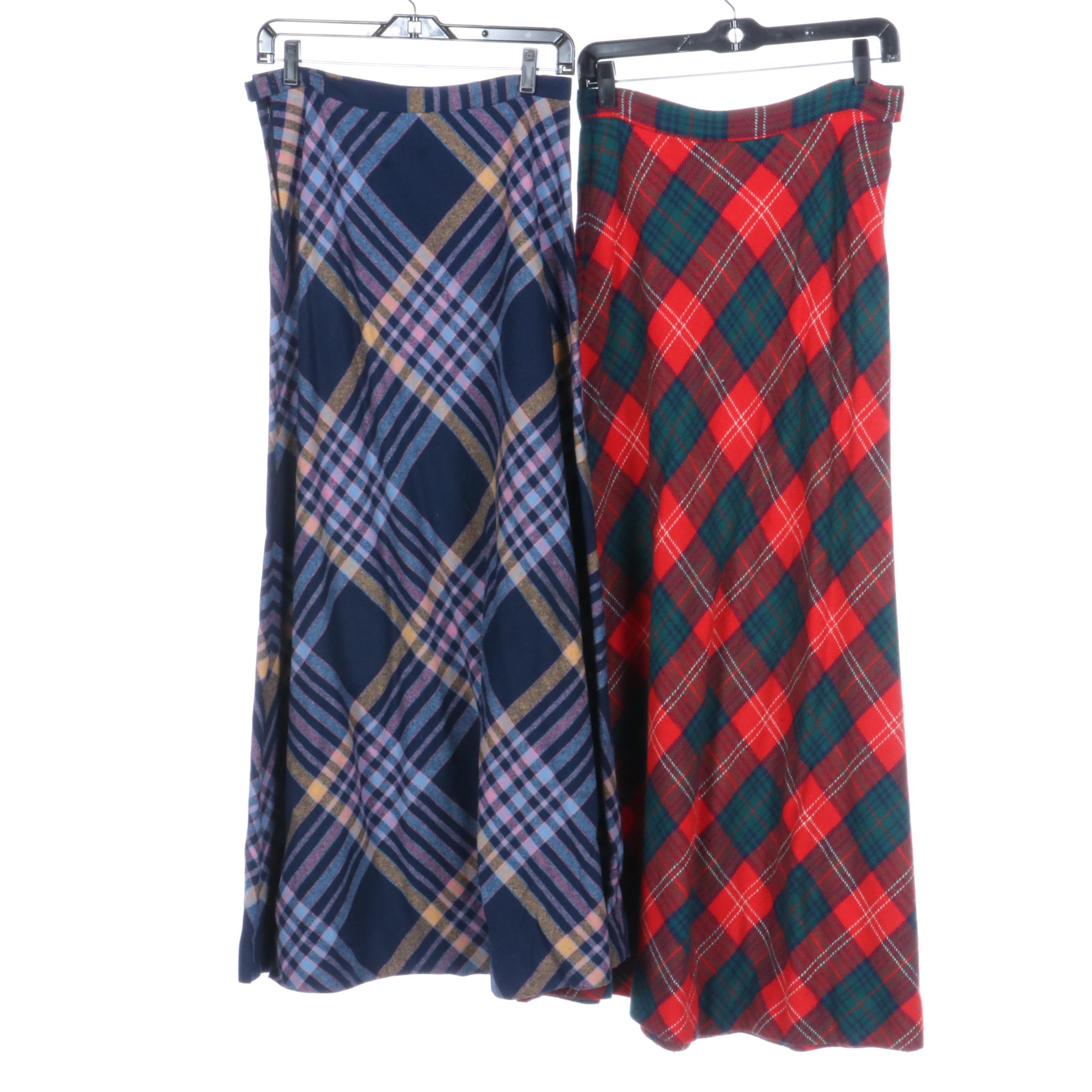 Sirotto Sport, John Meyer, and More Maxi Skirts in Plaid and Solid