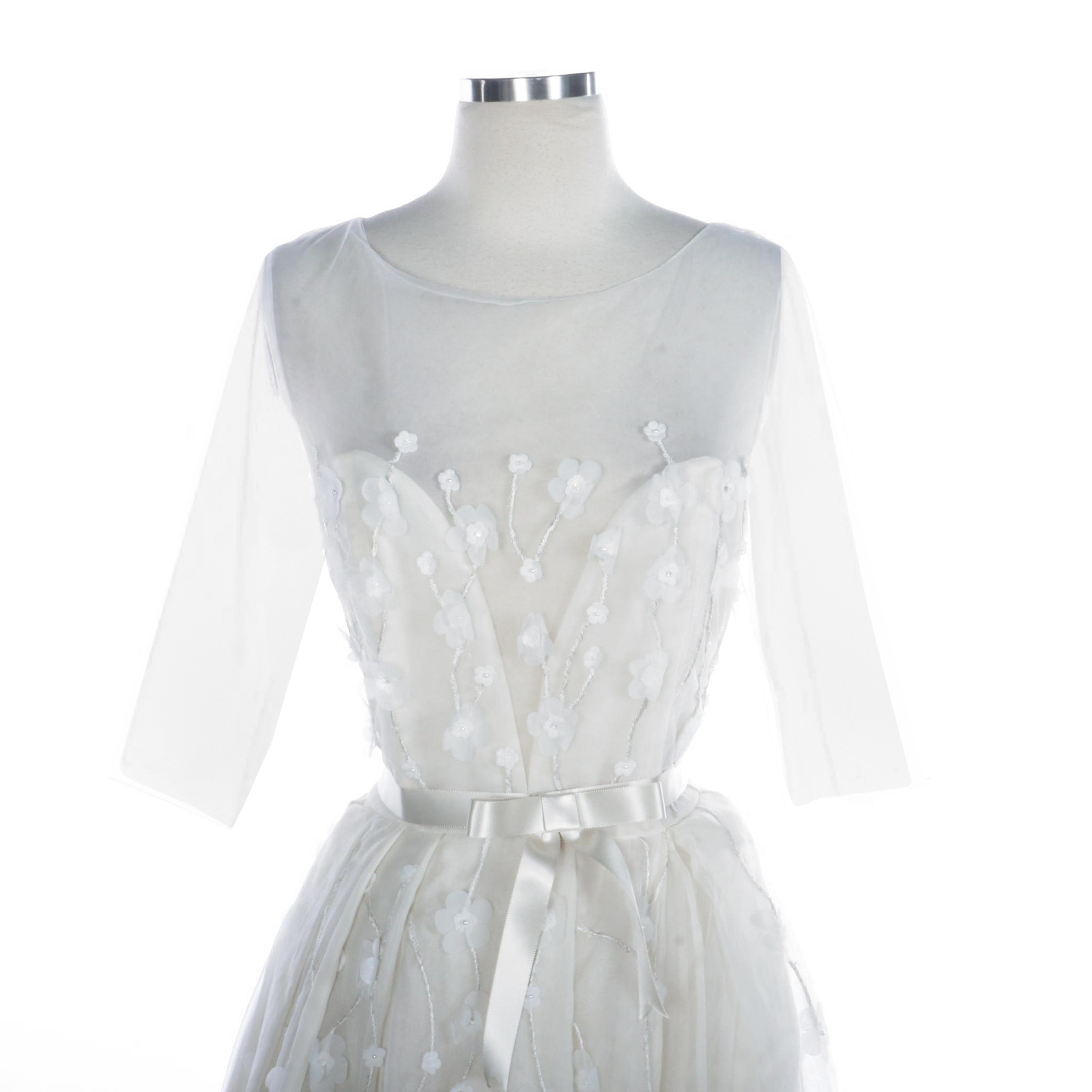 Antonio Gual for Tulle New York Altered Aria Embroidered Wedding Dress in Silk