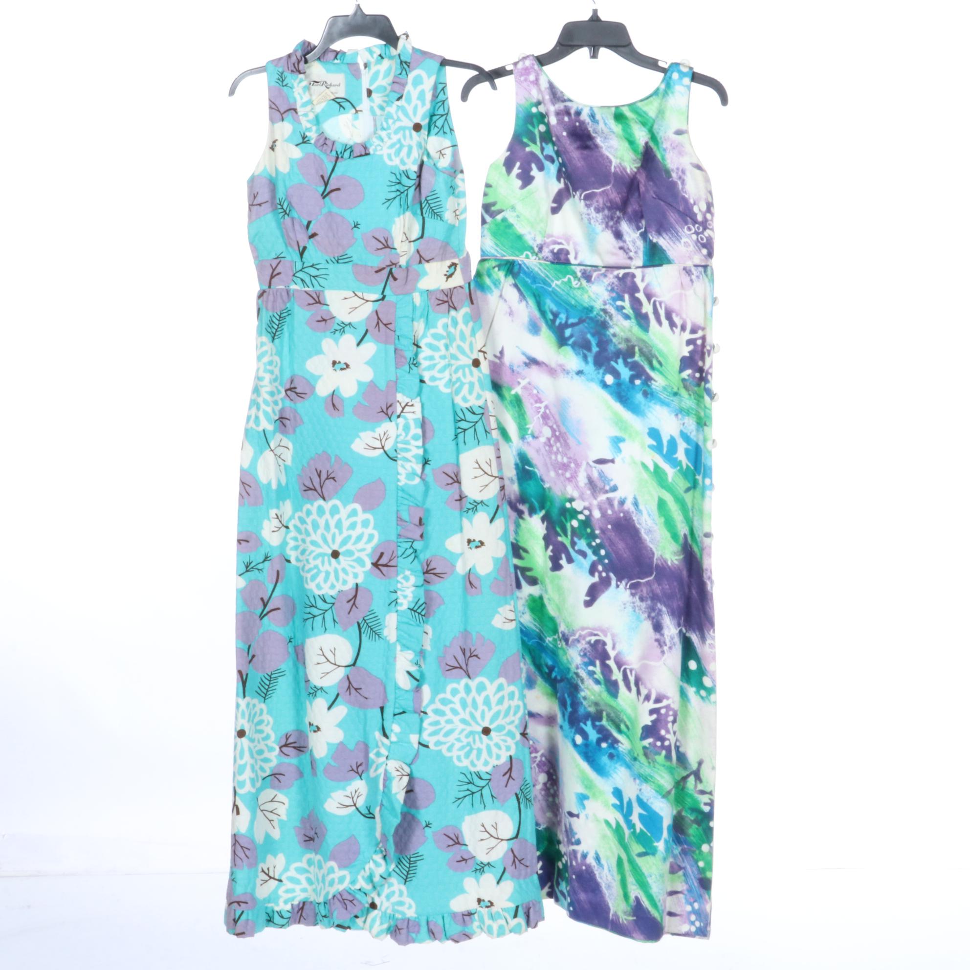 Tori Richard and Malia Summer Dresses in Floral and Other Printed Designs
