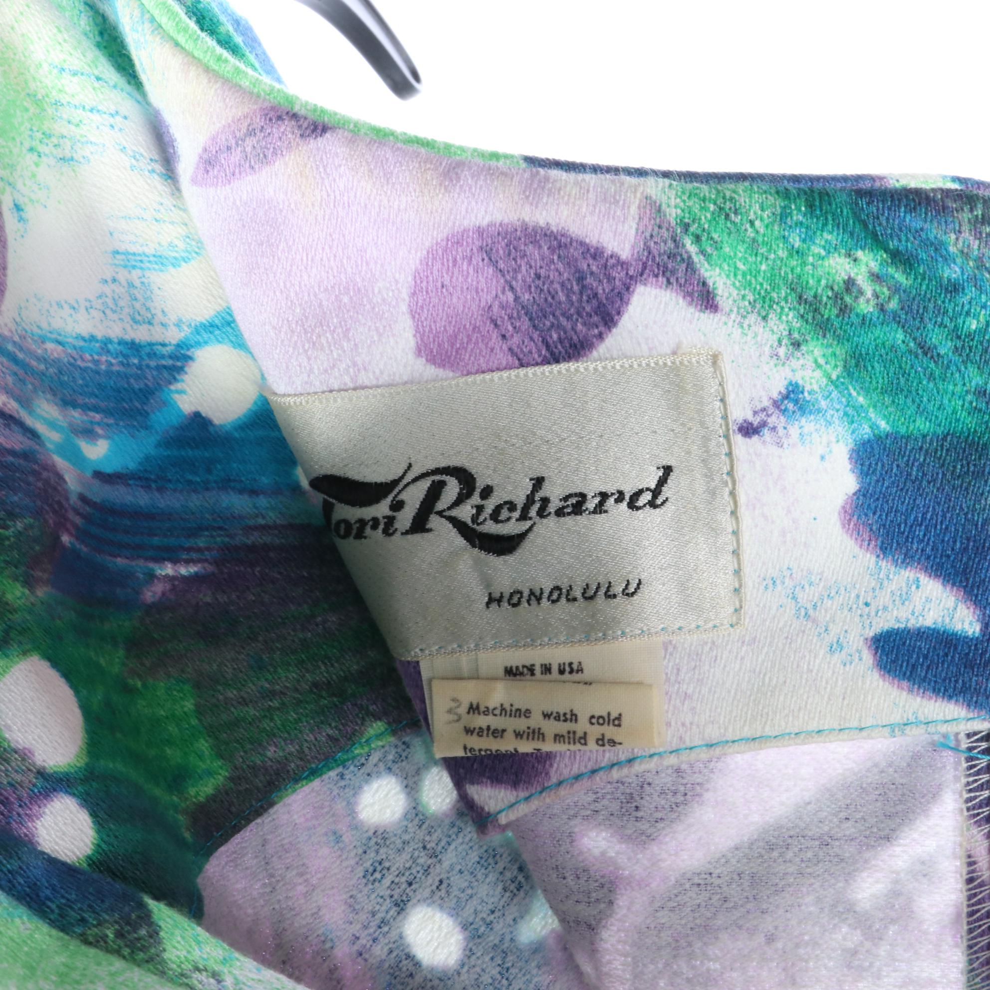 Tori Richard and Malia Summer Dresses in Floral and Other Printed Designs