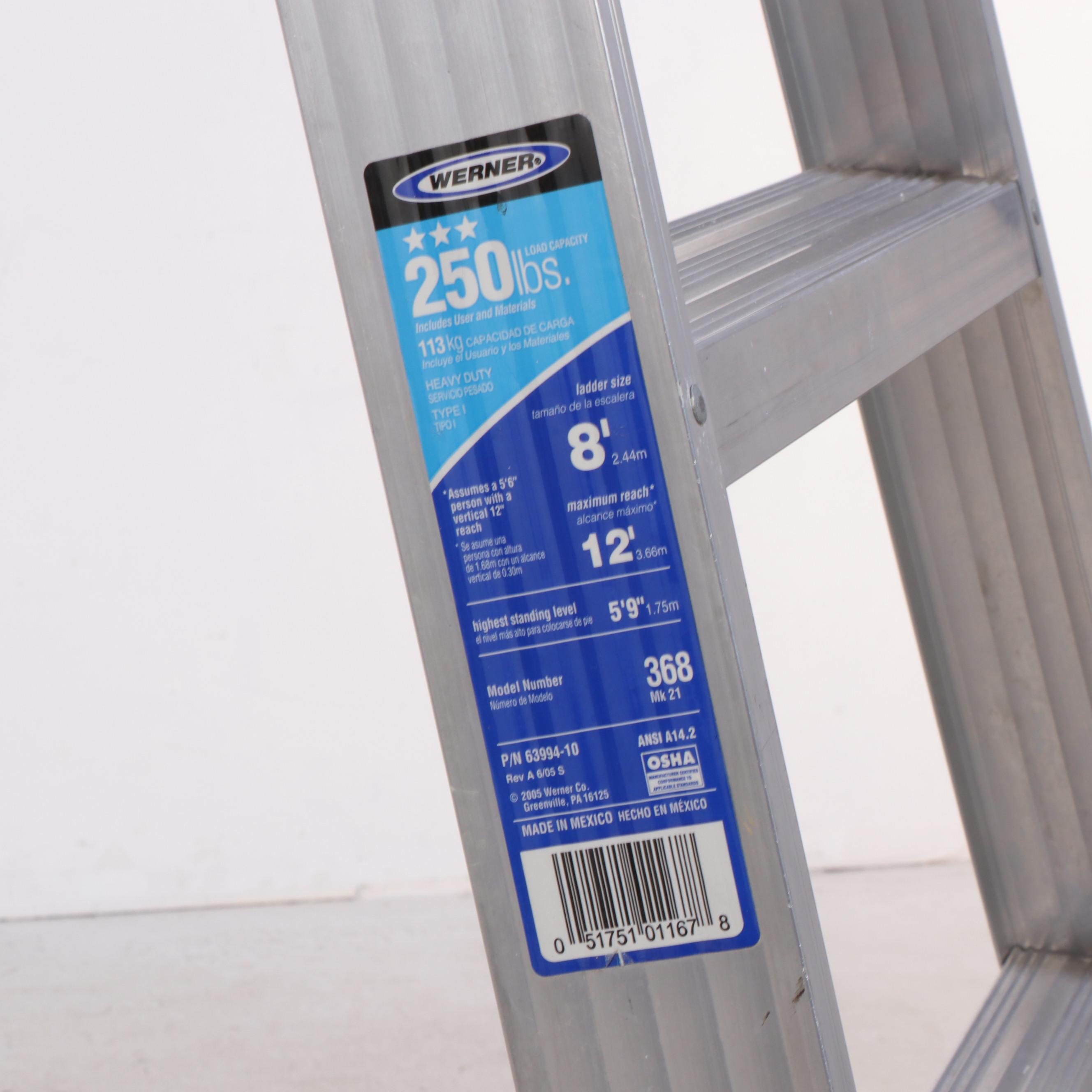 Werner 8' Aluminum Step Ladder