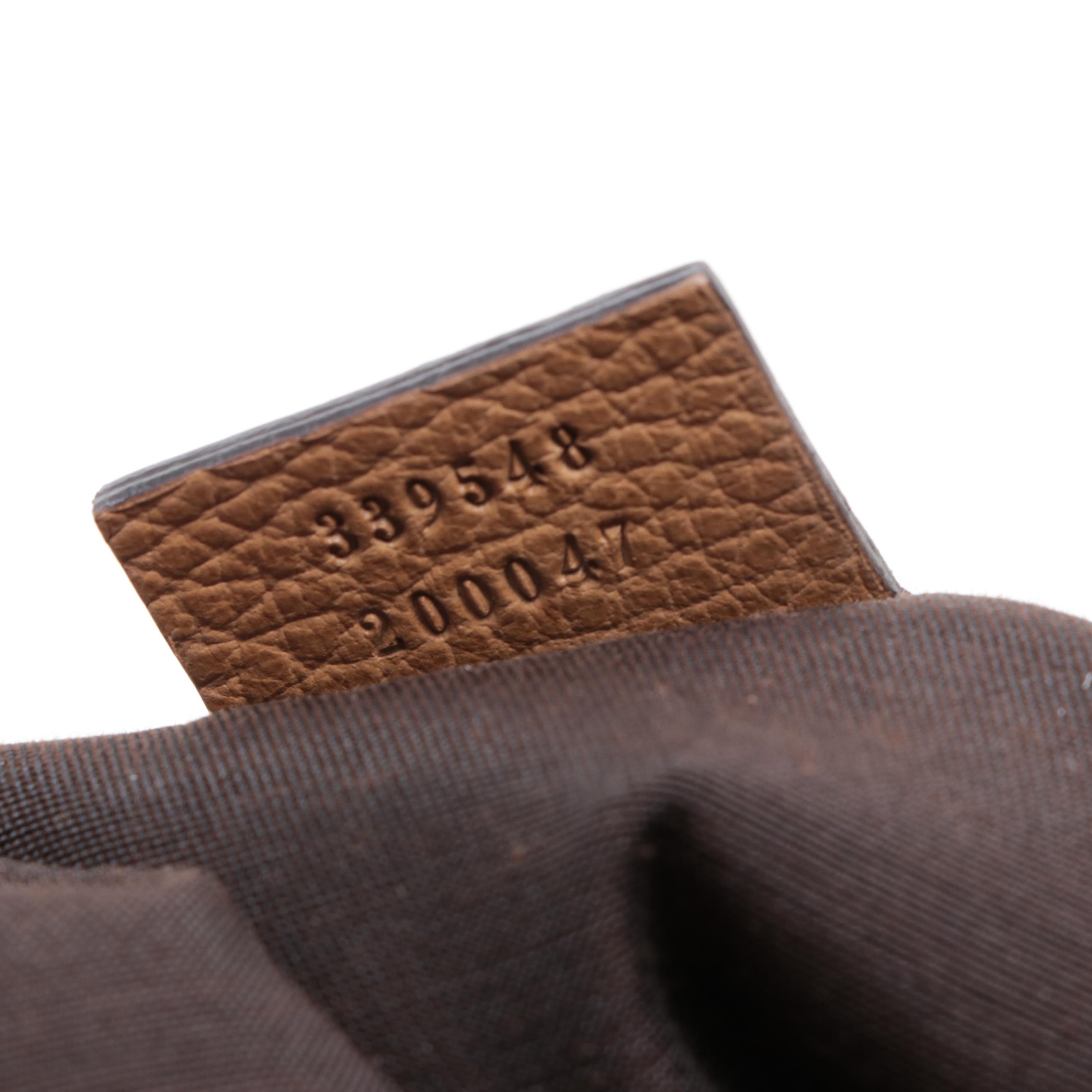 Gucci Bamboo Two-Way Tote Bag in Grained Leather