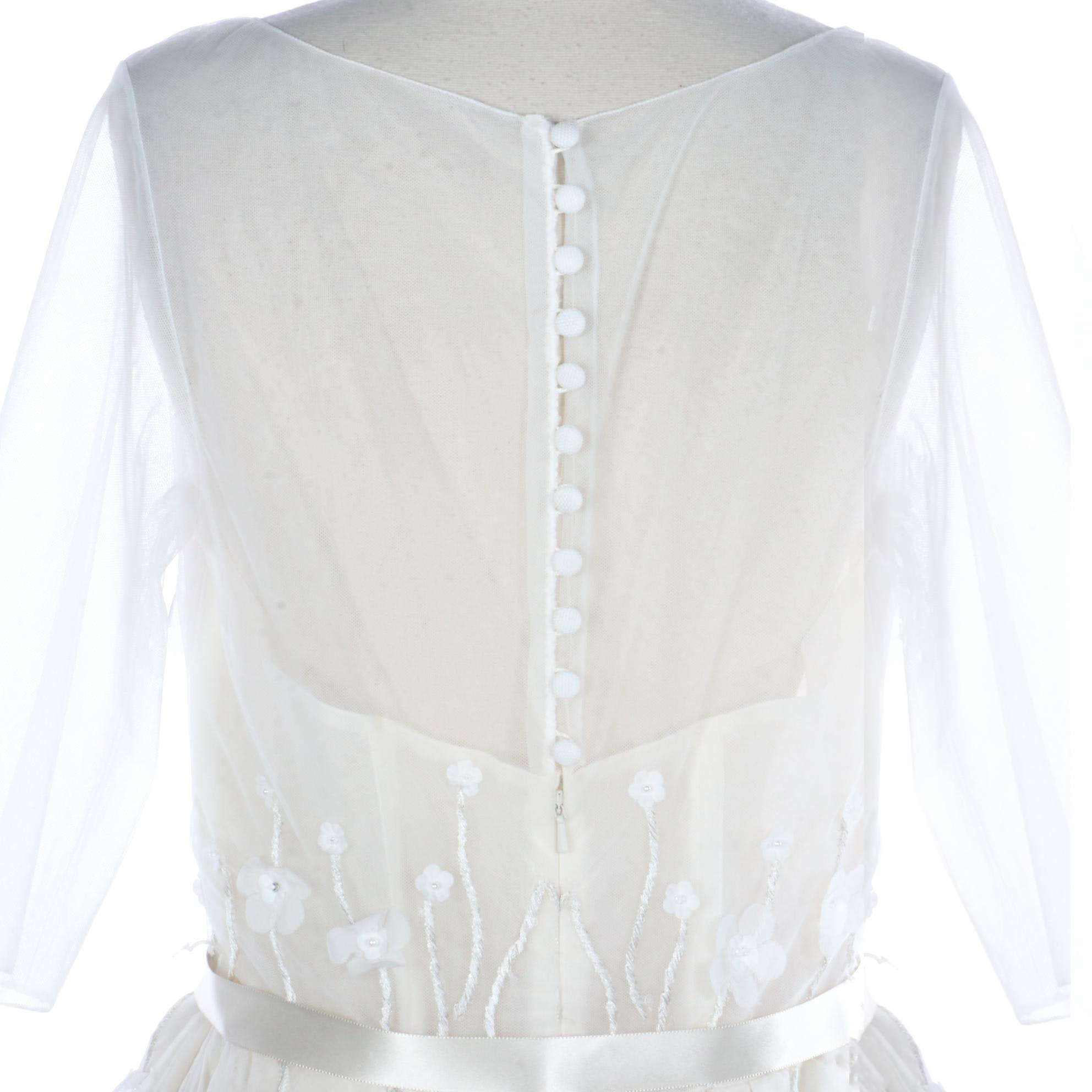 Antonio Gual for Tulle New York Altered Aria Embroidered Wedding Dress in Silk