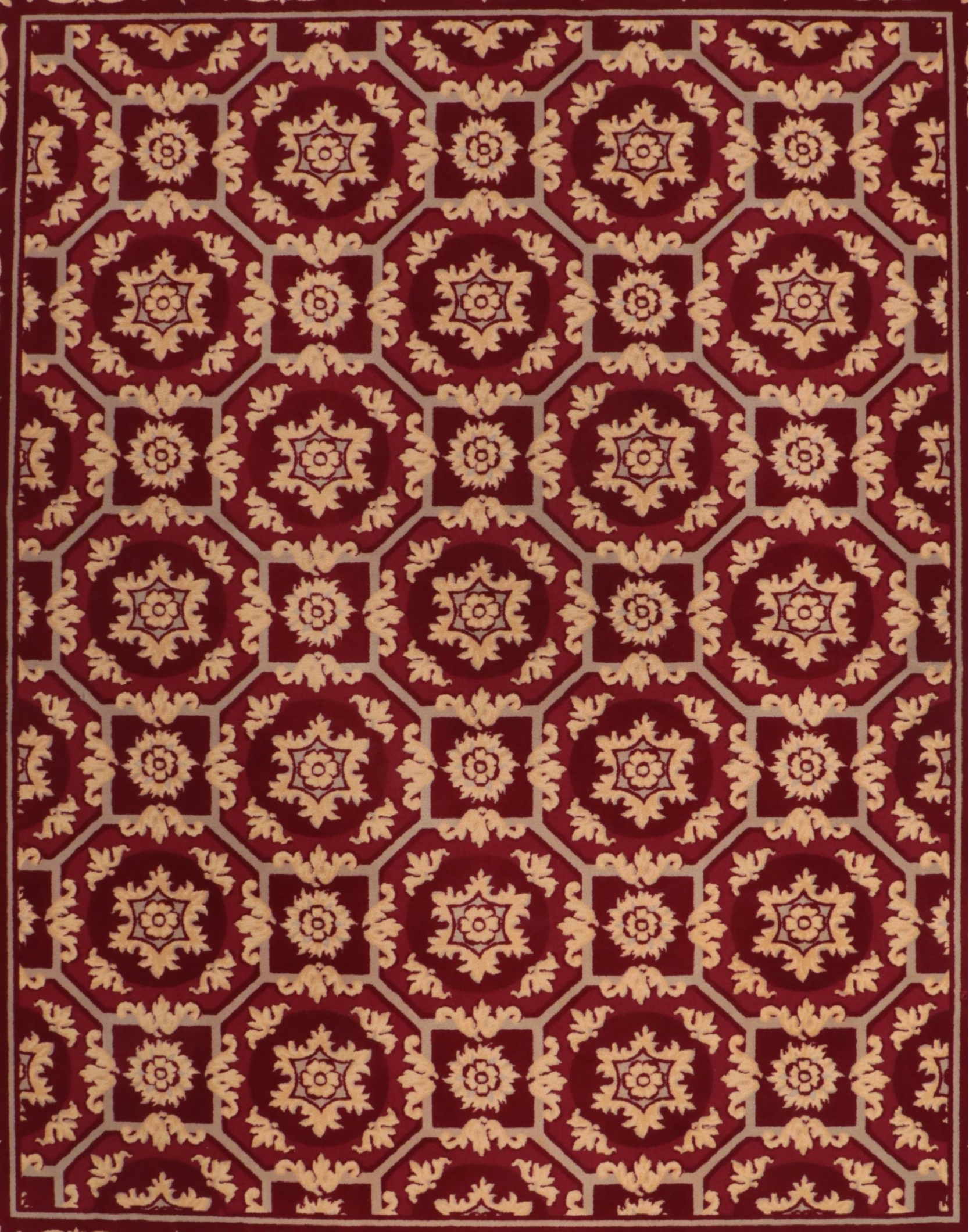 11'11 x 14'7 Machine Made Spanish Style Room Sized Rug