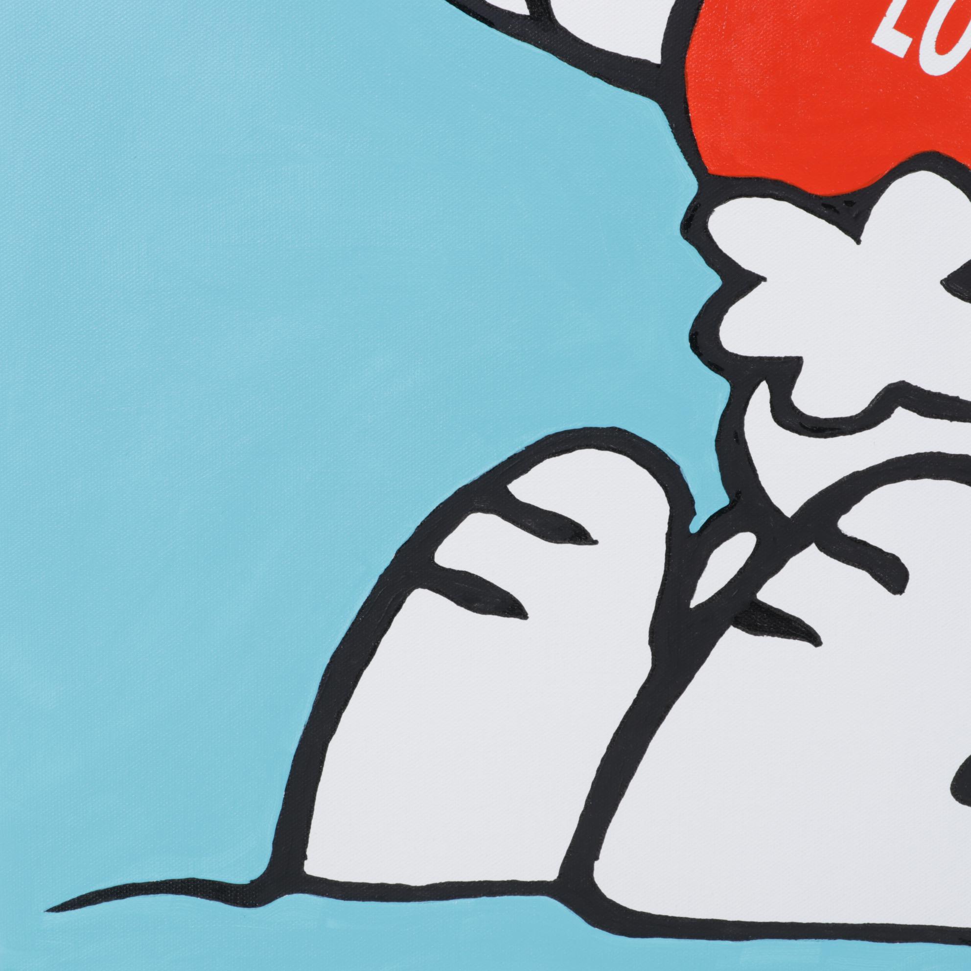 deSanto Pop Art Acrylic Painting "Love is Love," 2023