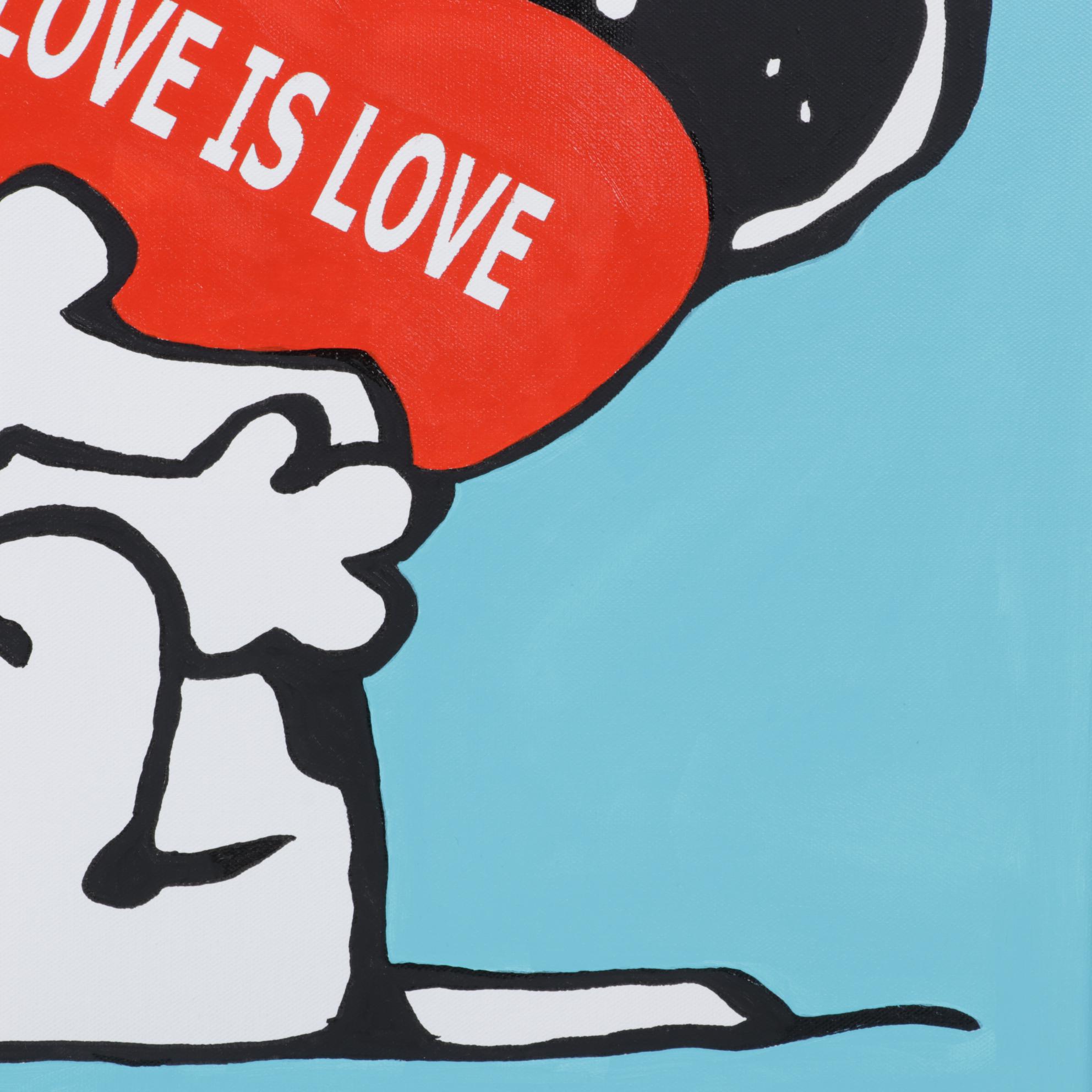 deSanto Pop Art Acrylic Painting "Love is Love," 2023