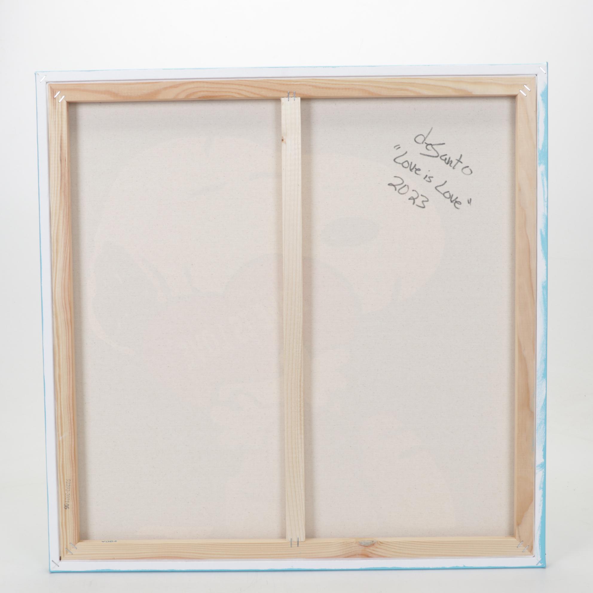 deSanto Pop Art Acrylic Painting "Love is Love," 2023