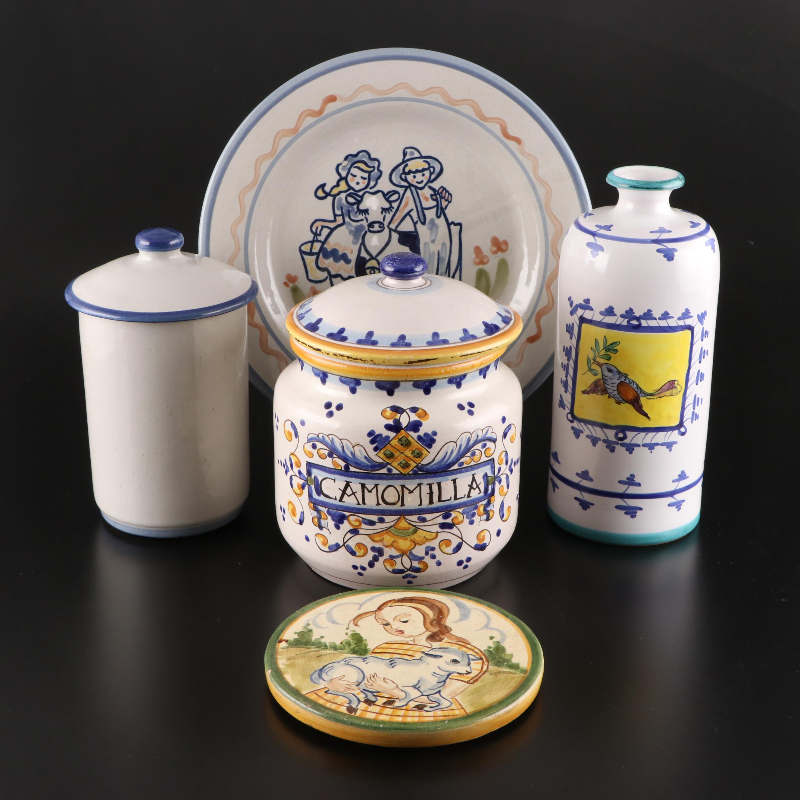 Louisville Stoneware and Other European Earthenware Tableware and Canisters