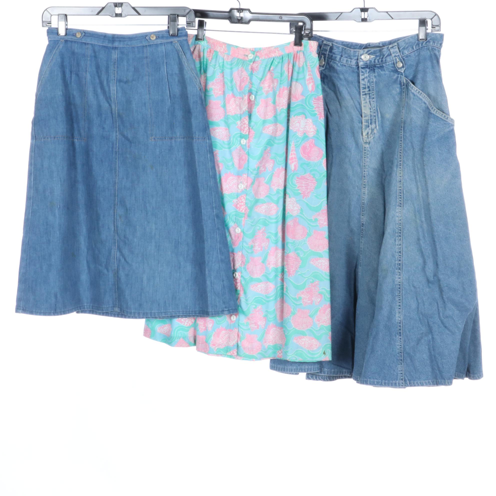 The Lilly by Lilly Pulitzer Print Skirt, Lizwear, Jantzen Denim Skirts, and More