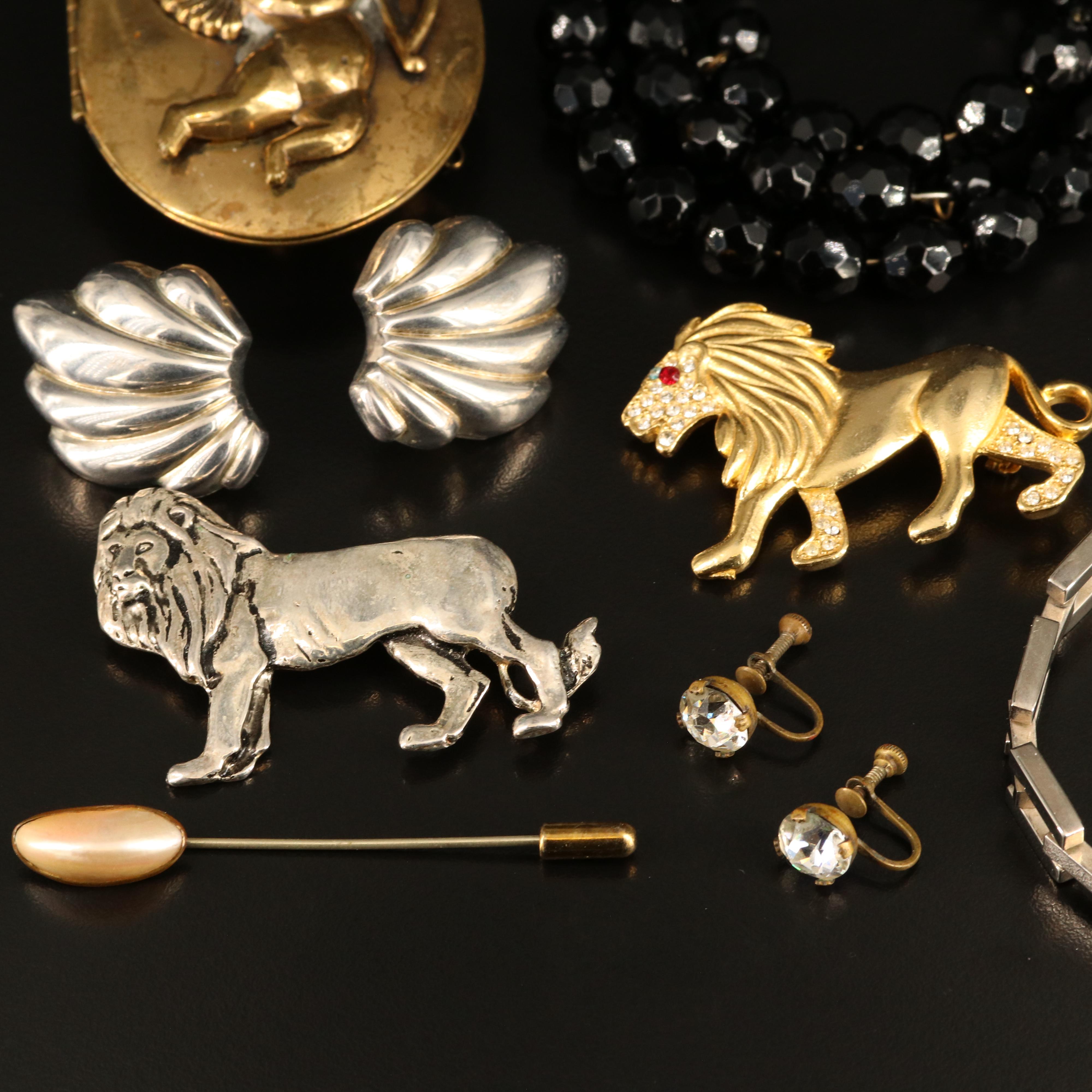 Rhinestones, Cherub Locket and Lions Featured in Jewelry Collection