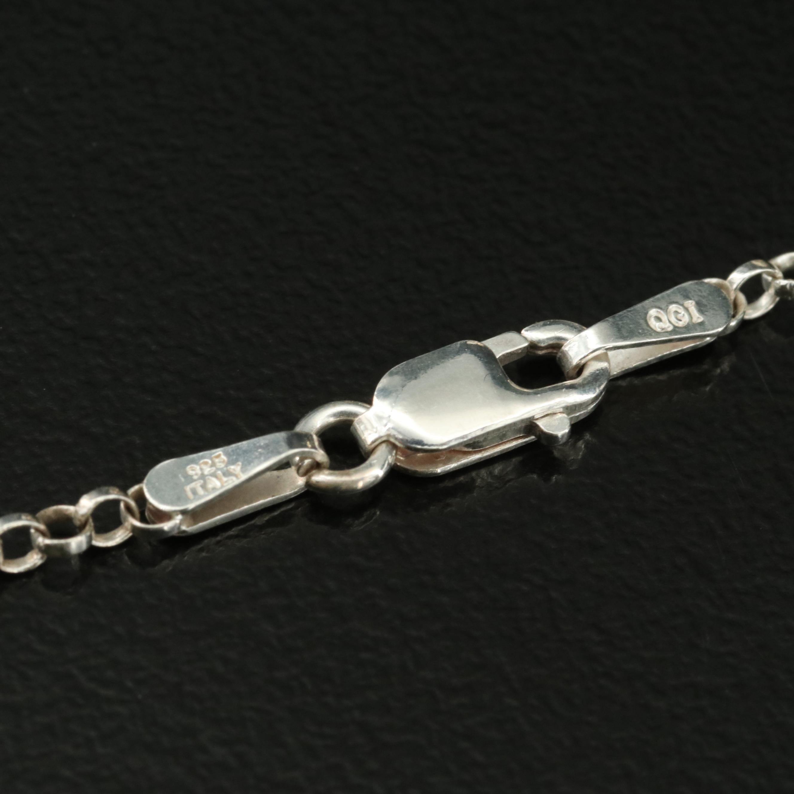 1930s 14K Shell and Diamond Cameo Habillé Converter Brooch on Sterling Necklace