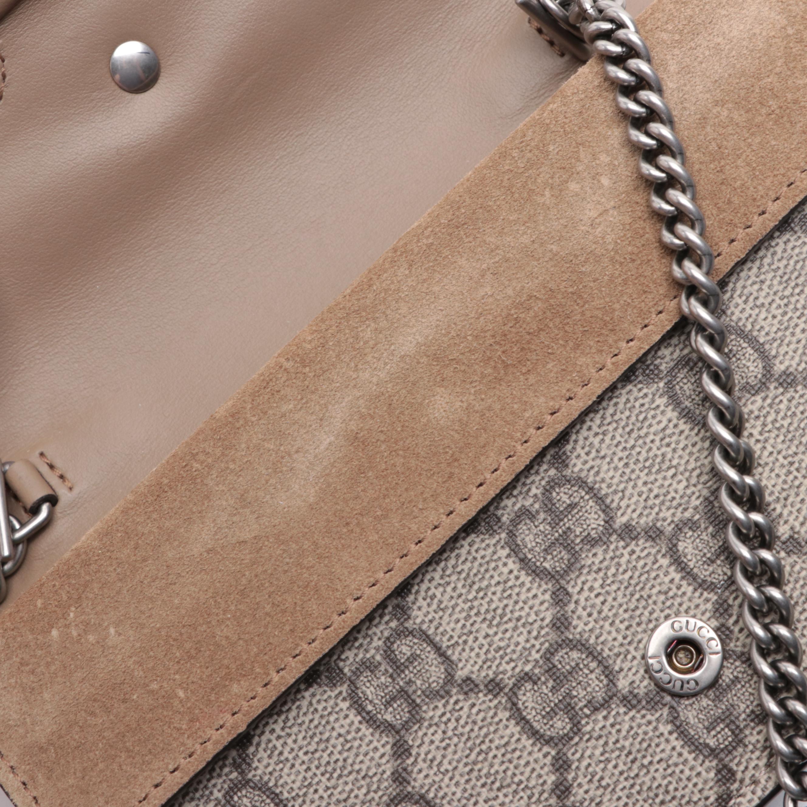 Gucci Dionysus Super Mini Bag in GG Supreme Canvas