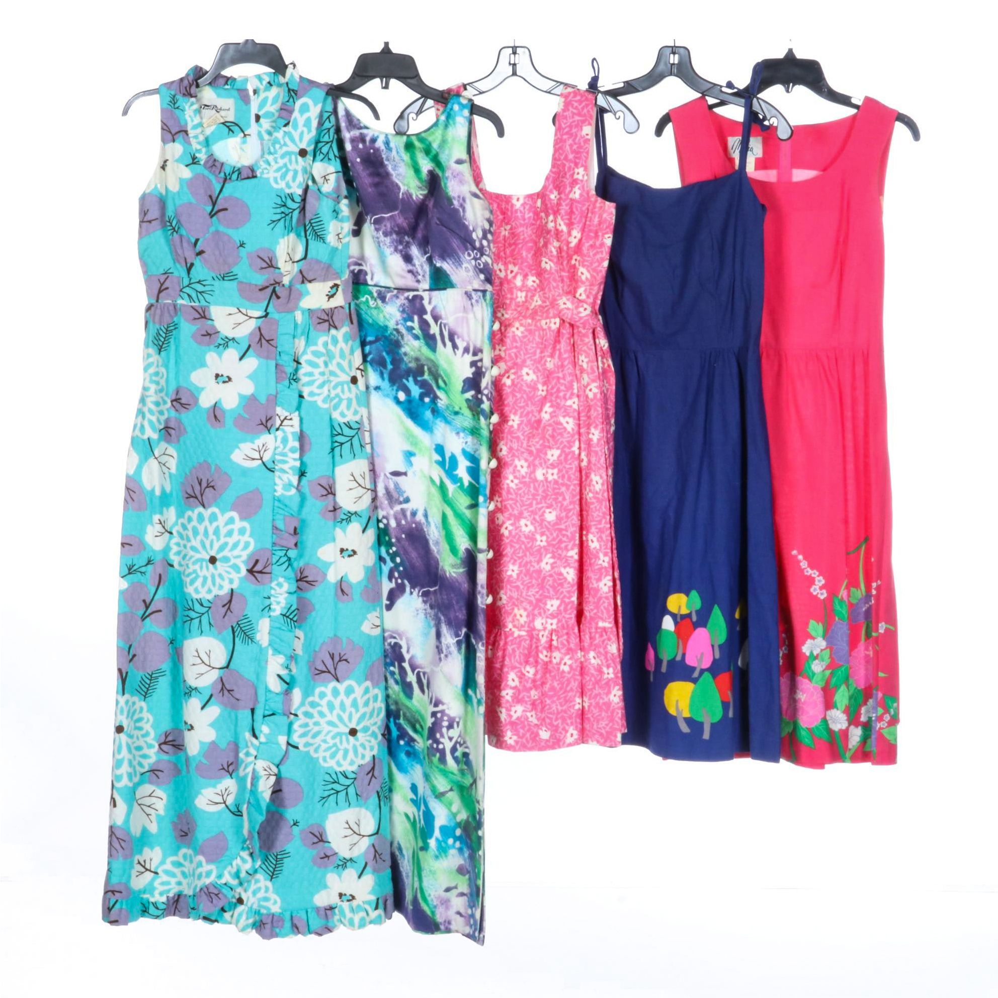 Tori Richard and Malia Summer Dresses in Floral and Other Printed Designs