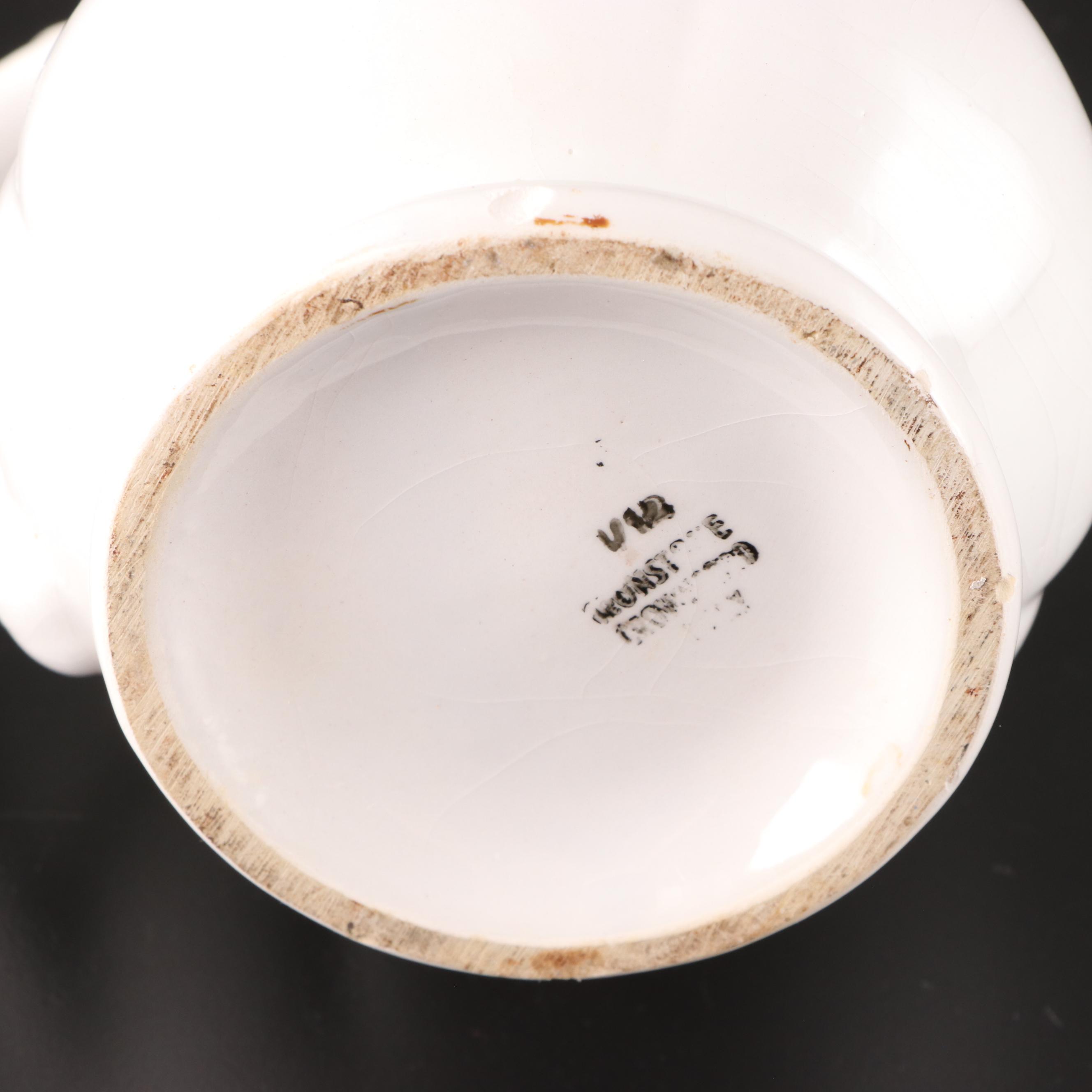 Royal Worcester Porcelain Quiche Pans with Other White Earthenware Tableware