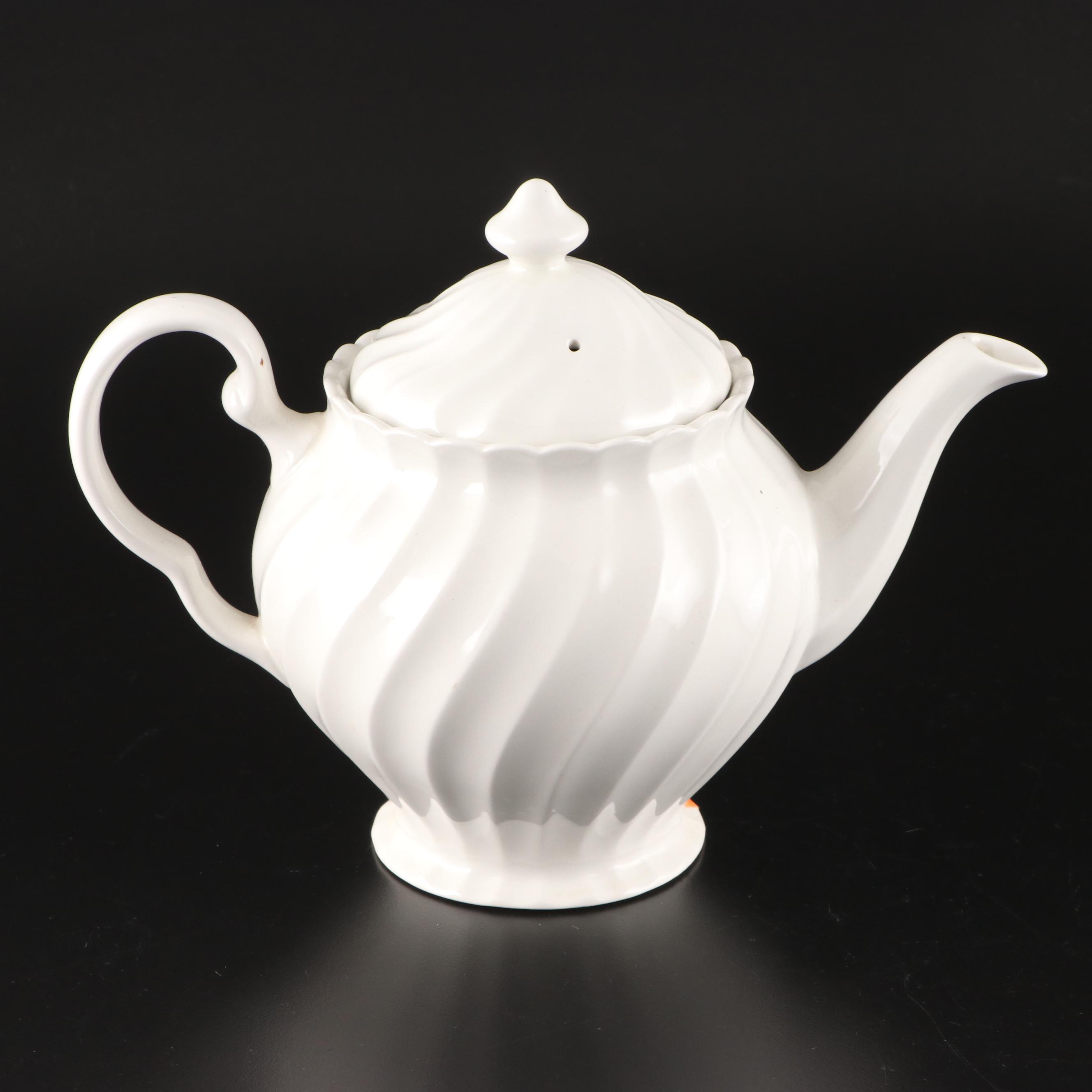 Royal Worcester Porcelain Quiche Pans with Other White Earthenware Tableware