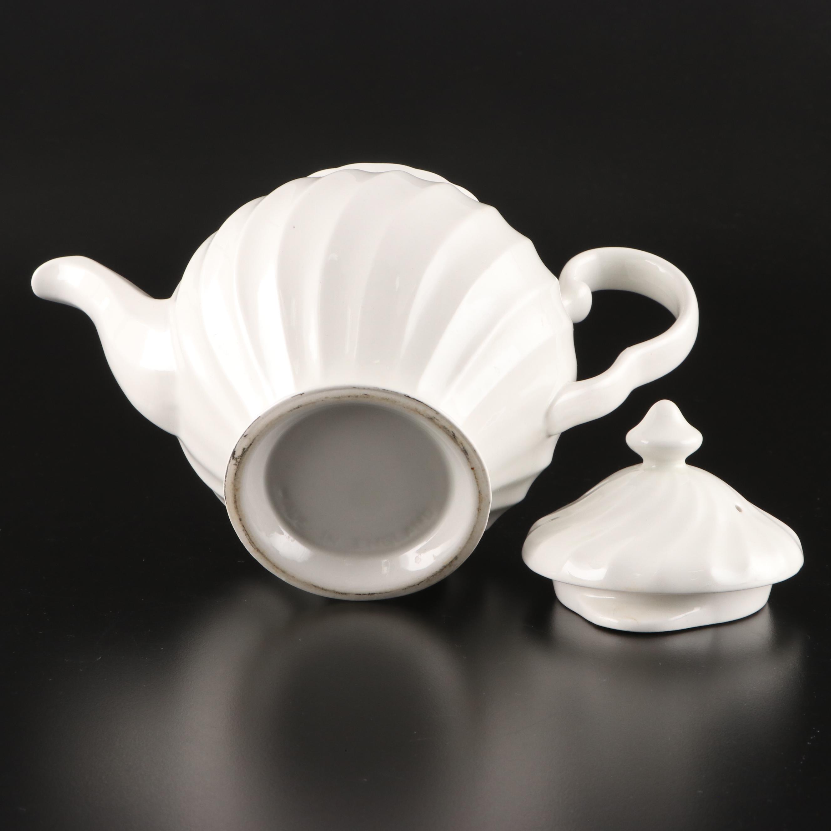 Royal Worcester Porcelain Quiche Pans with Other White Earthenware Tableware