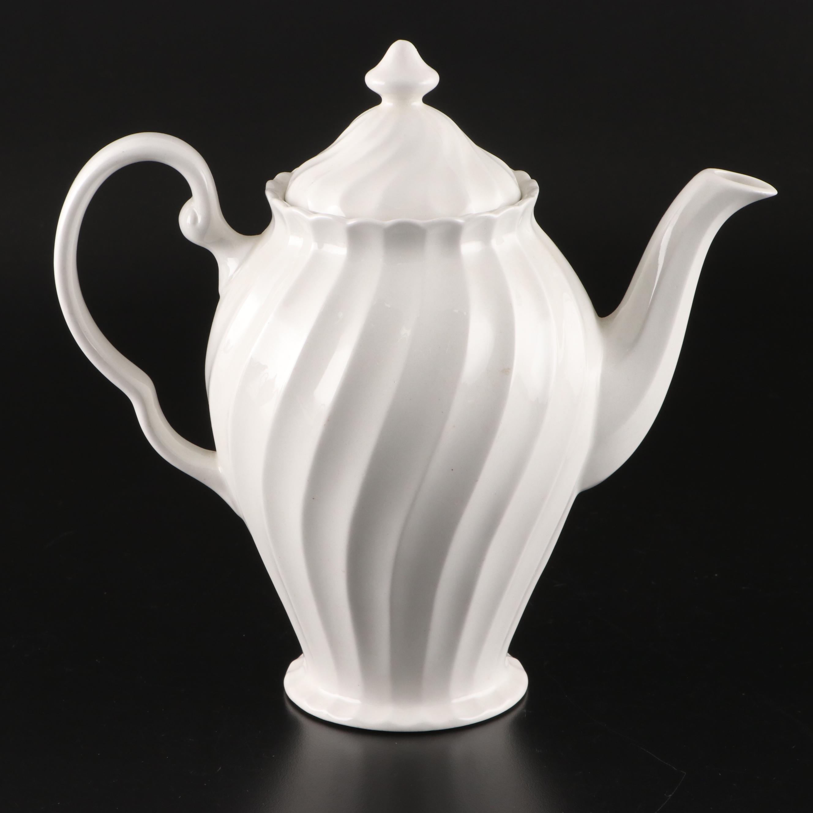 Royal Worcester Porcelain Quiche Pans with Other White Earthenware Tableware