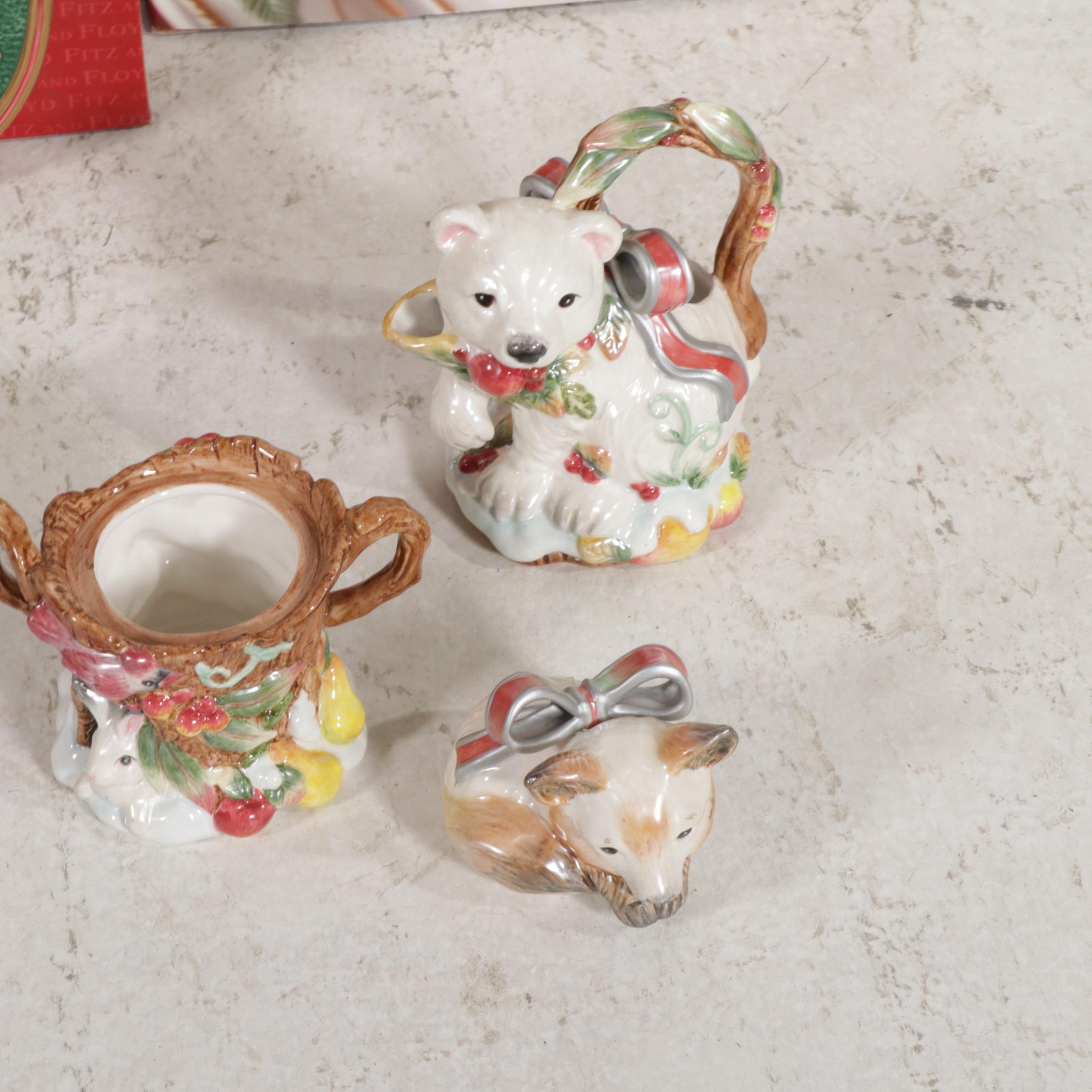 Fitz and Floyd Christmas Court and Enchanted Holiday Tableware