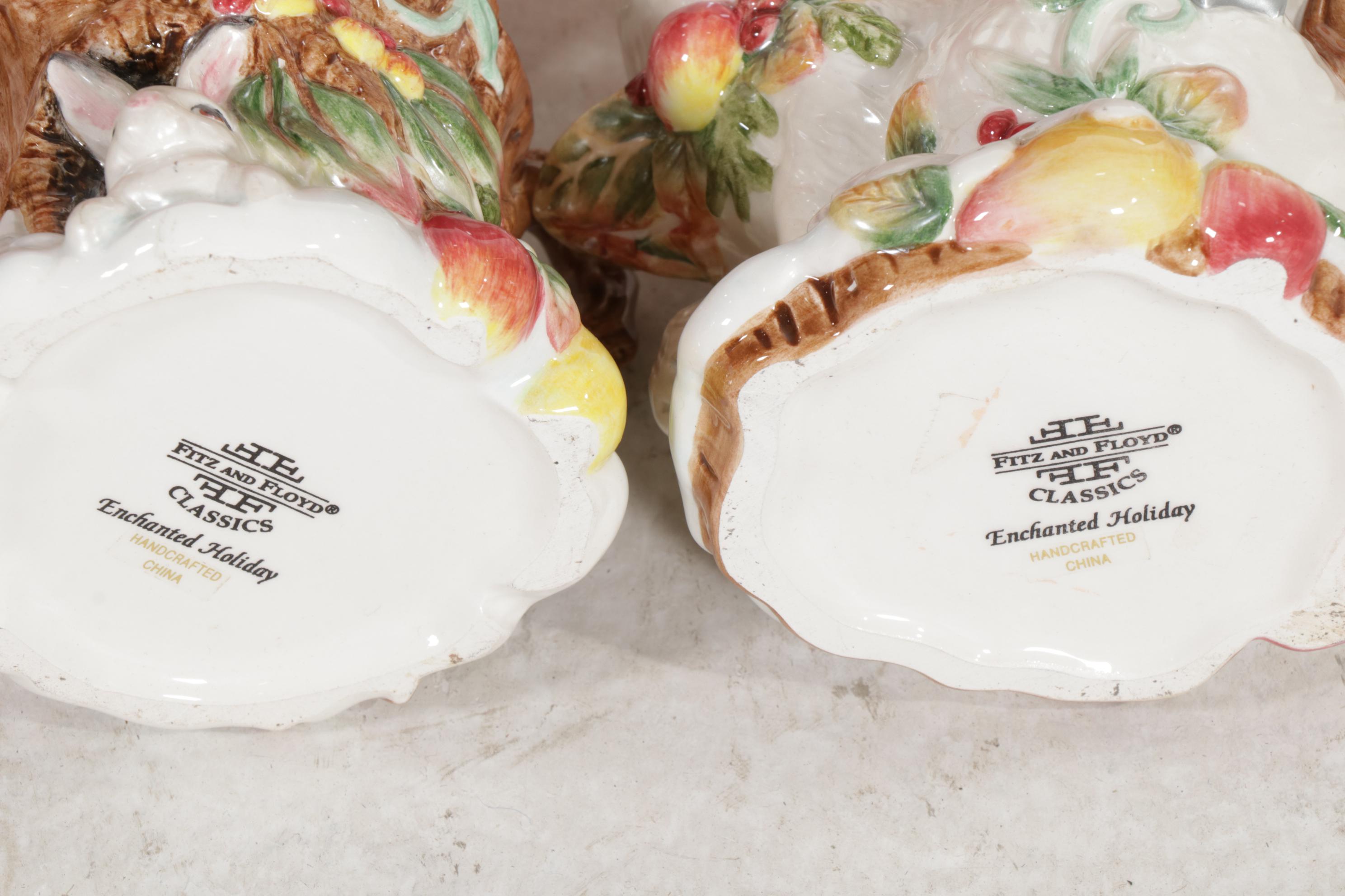 Fitz and Floyd Christmas Court and Enchanted Holiday Tableware