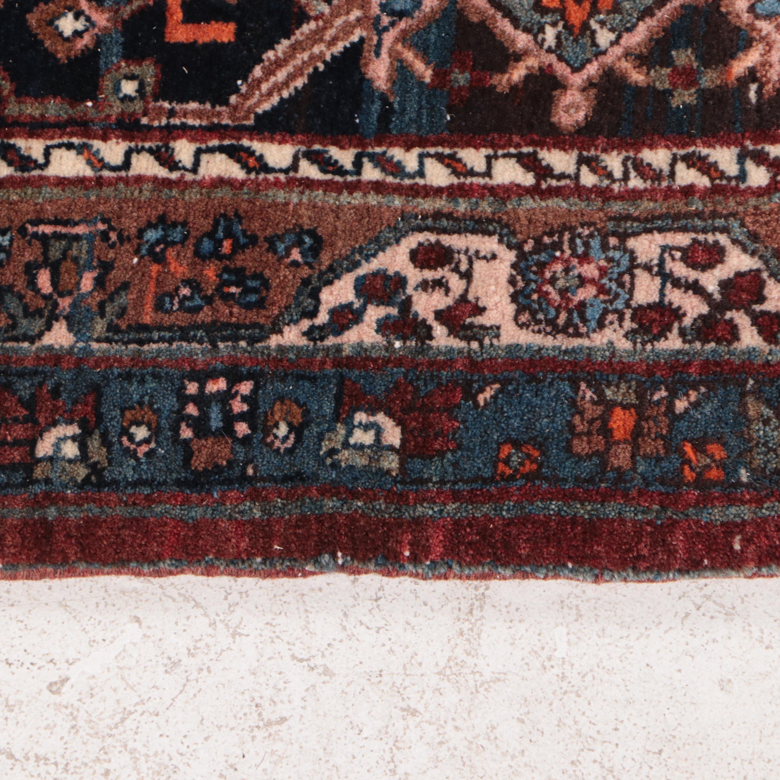 11'4 x 18'7 Hand-Knotted Persian Bijar Room Sized Rug