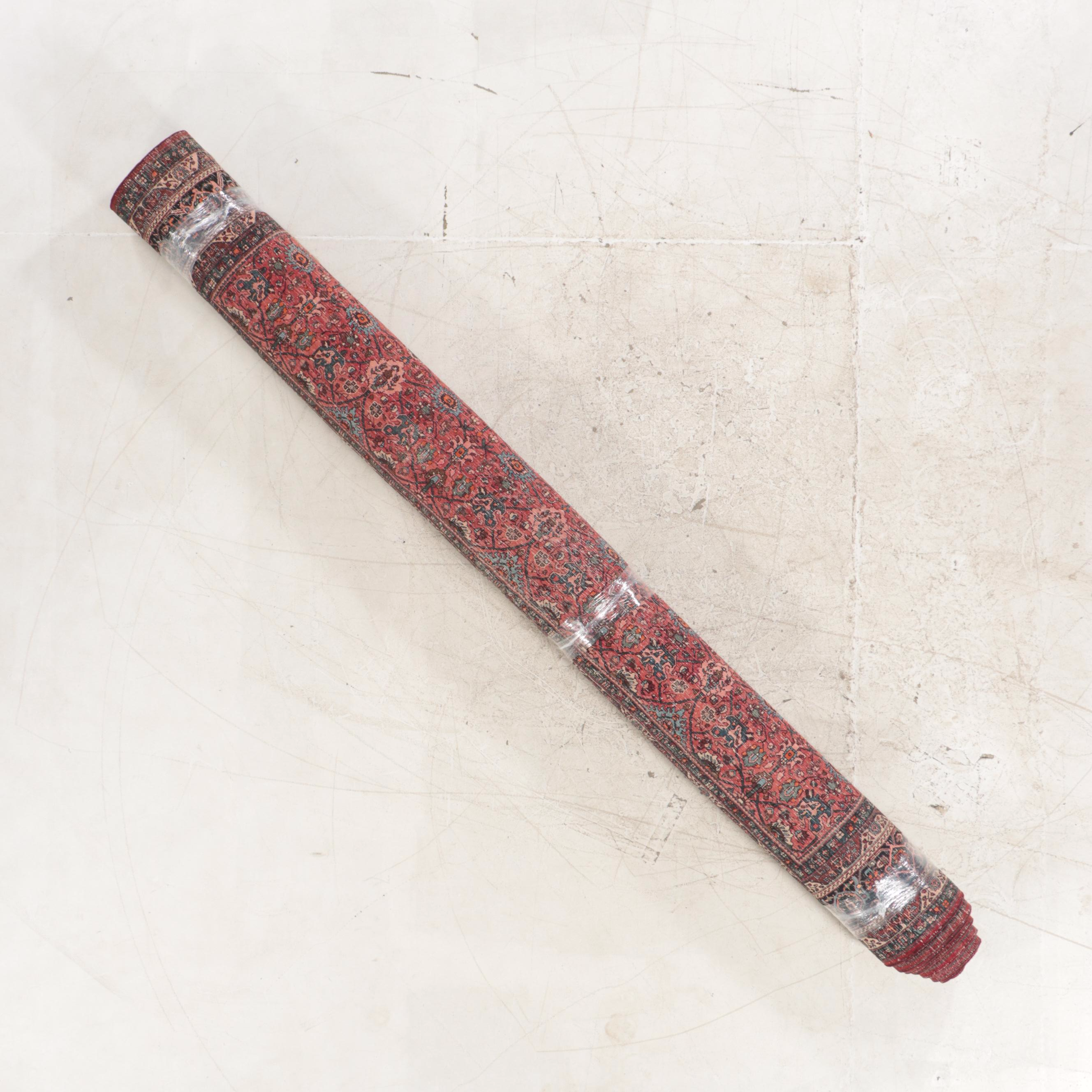 11'4 x 18'7 Hand-Knotted Persian Bijar Room Sized Rug