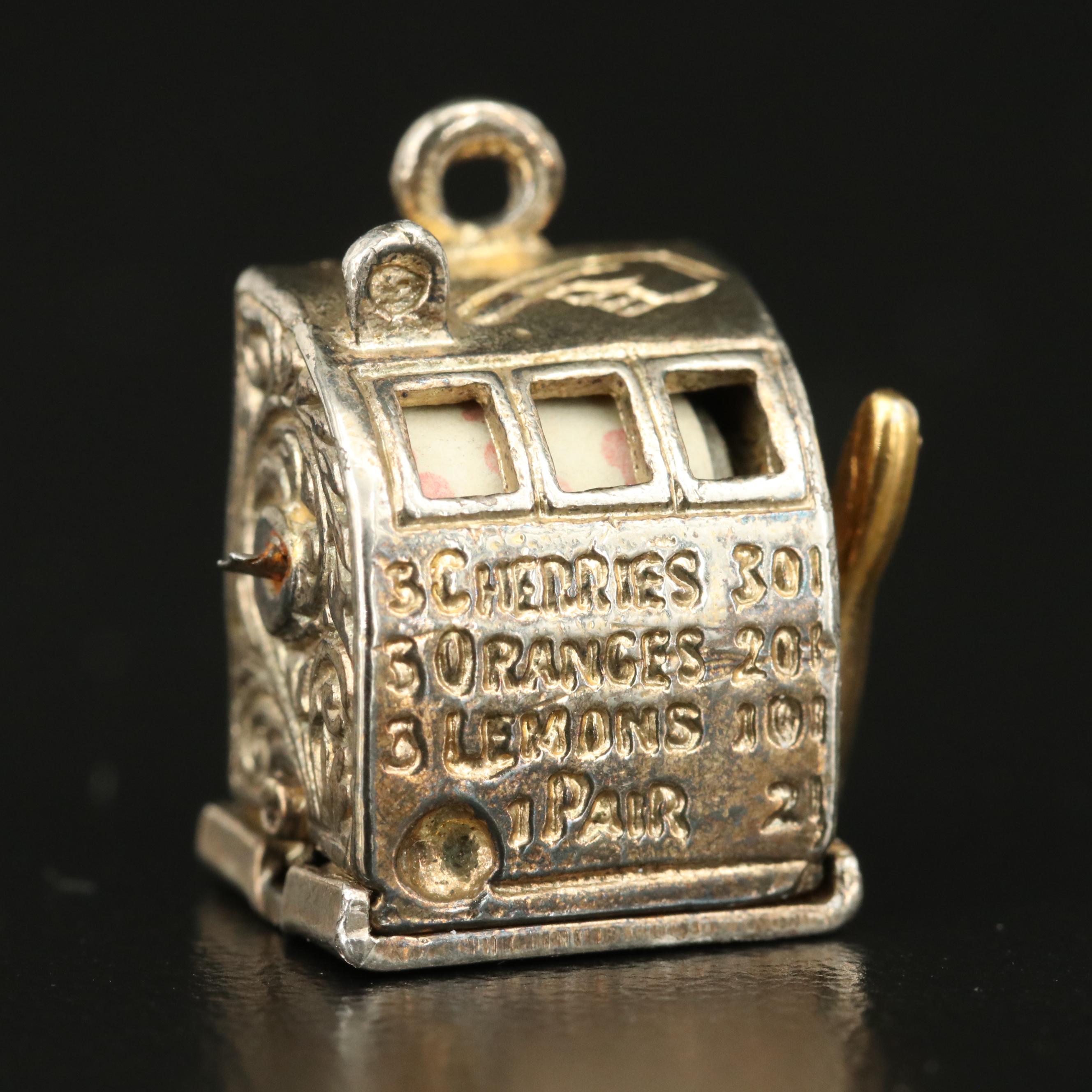 Vintage Slot Machine Charm