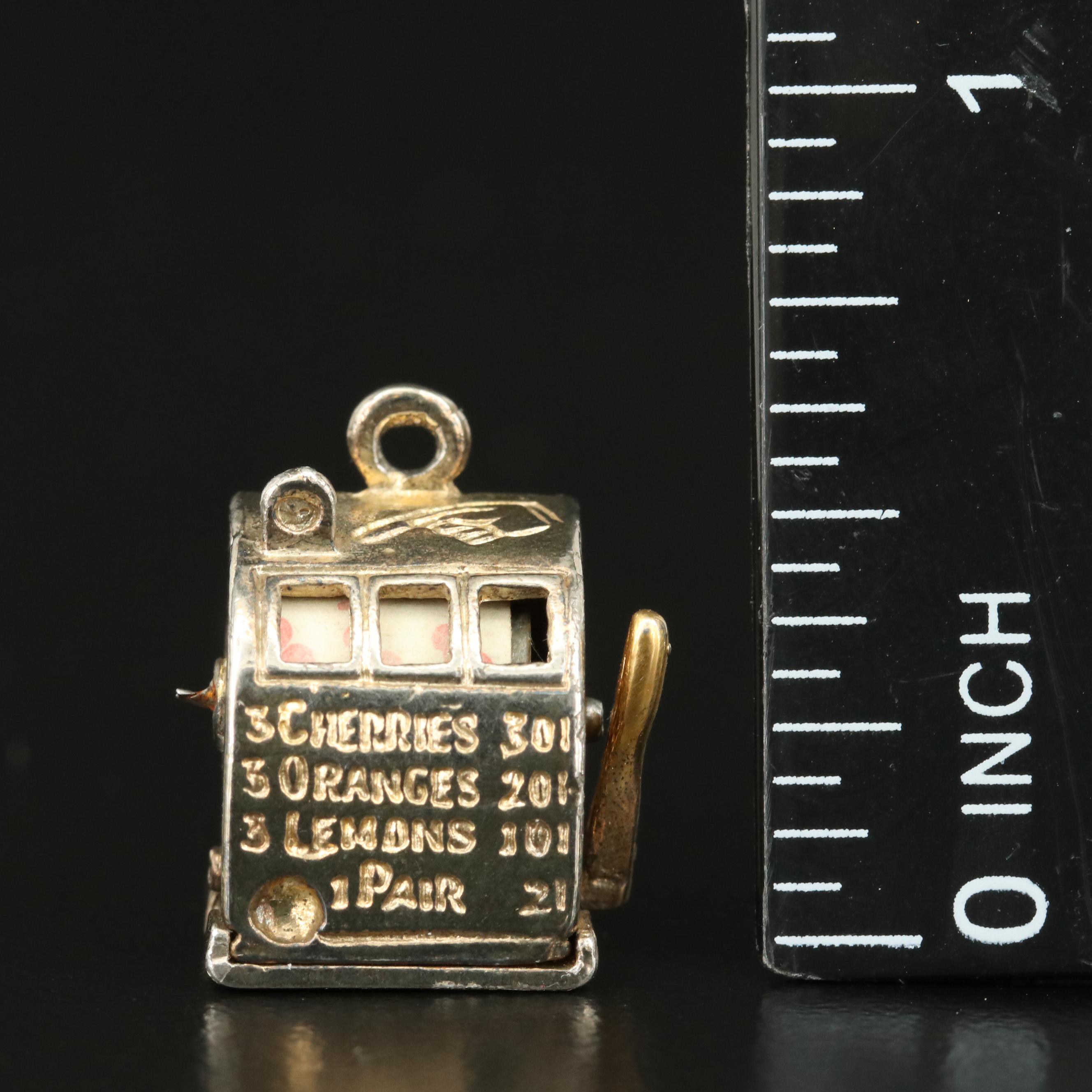 Vintage Slot Machine Charm