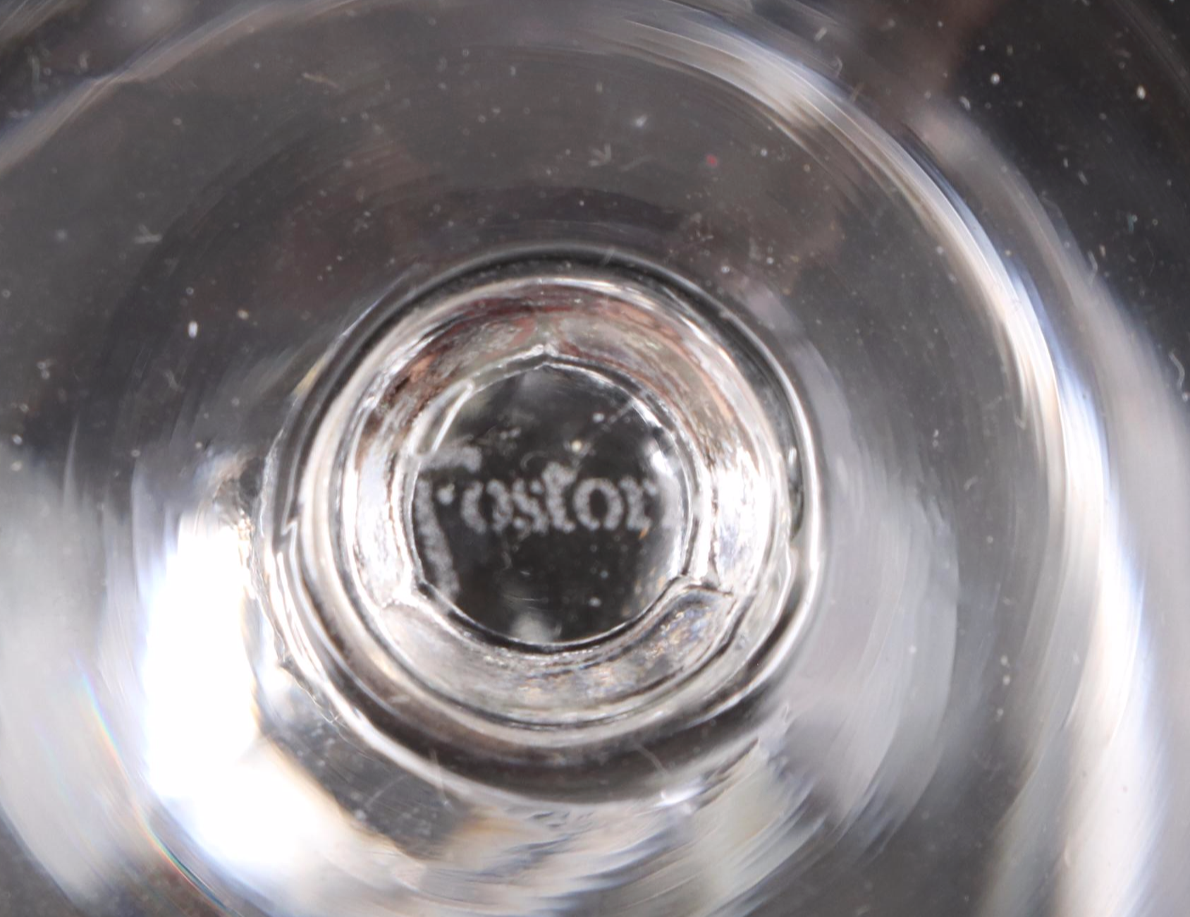 Fostoria "Georgian" Clear Glass Clarets and Wine Glasses, 1961-1982