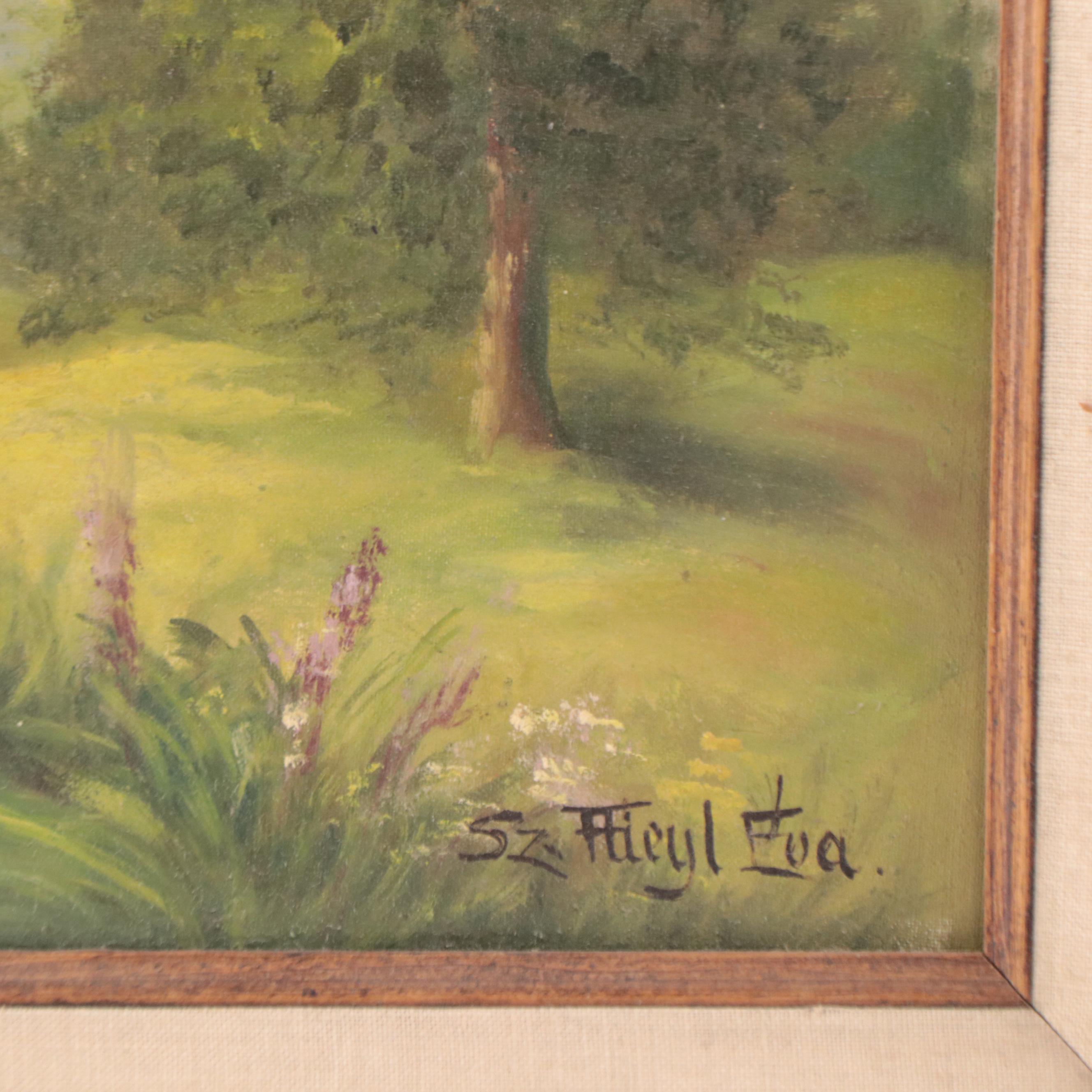 Landscape Oil Painting, Mid to Late 20th Century