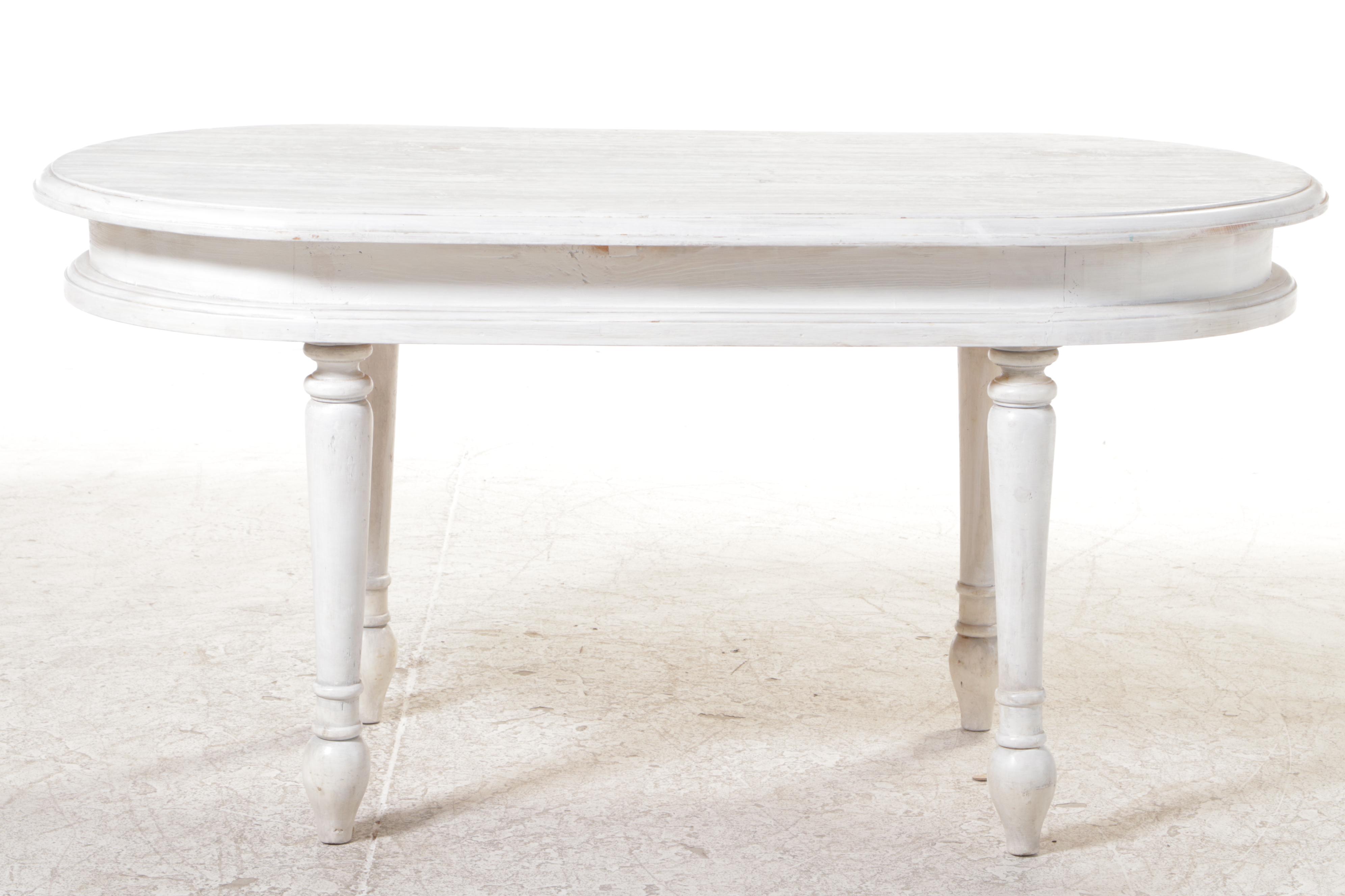White-Painted Pine Coffee Table