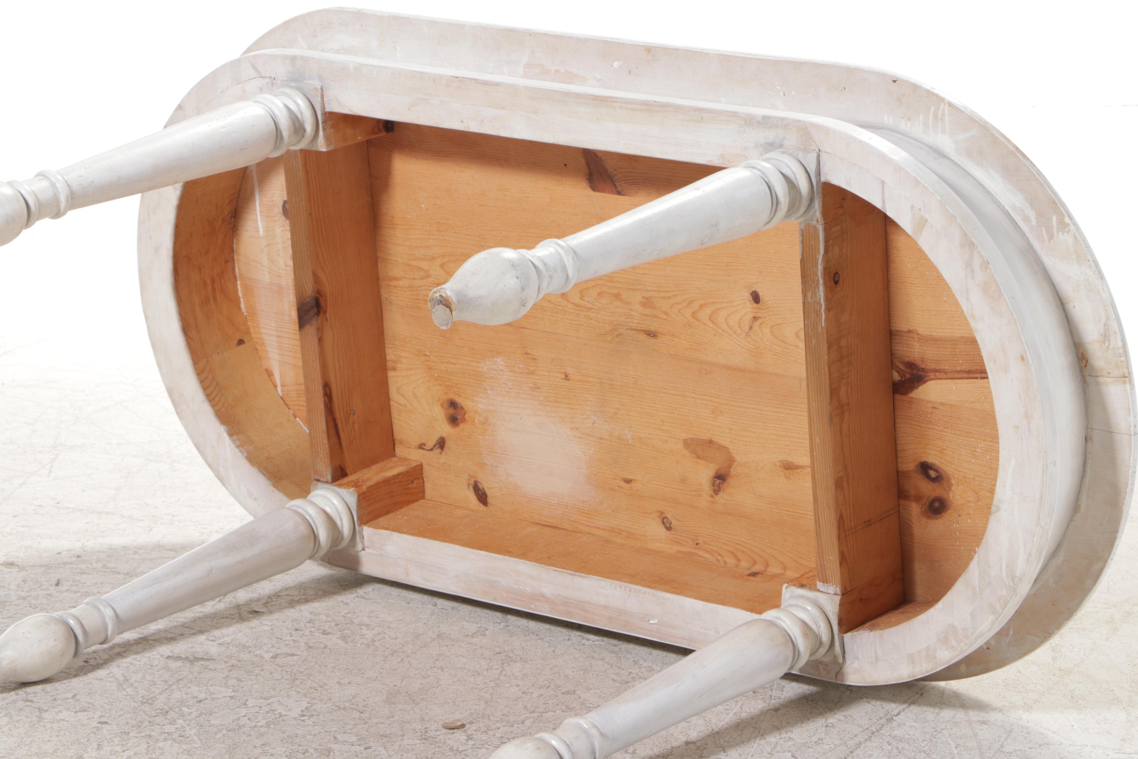 White-Painted Pine Coffee Table