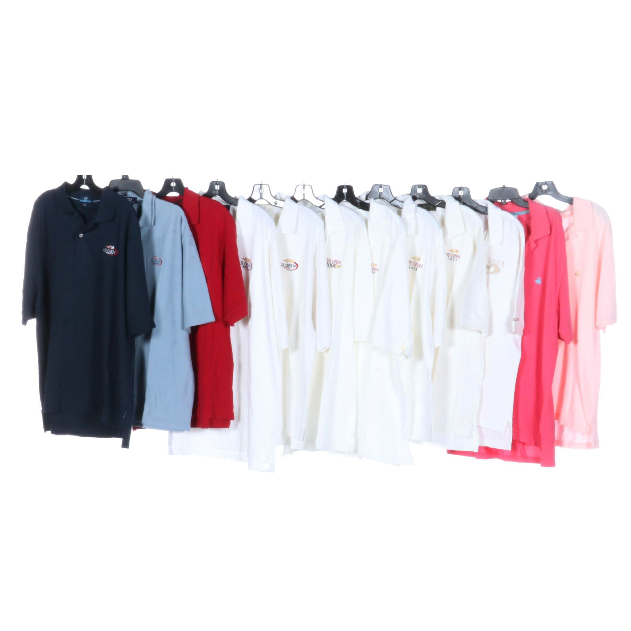Men's US Open Logo and Brooks Brothers Cotton Polo Shirts