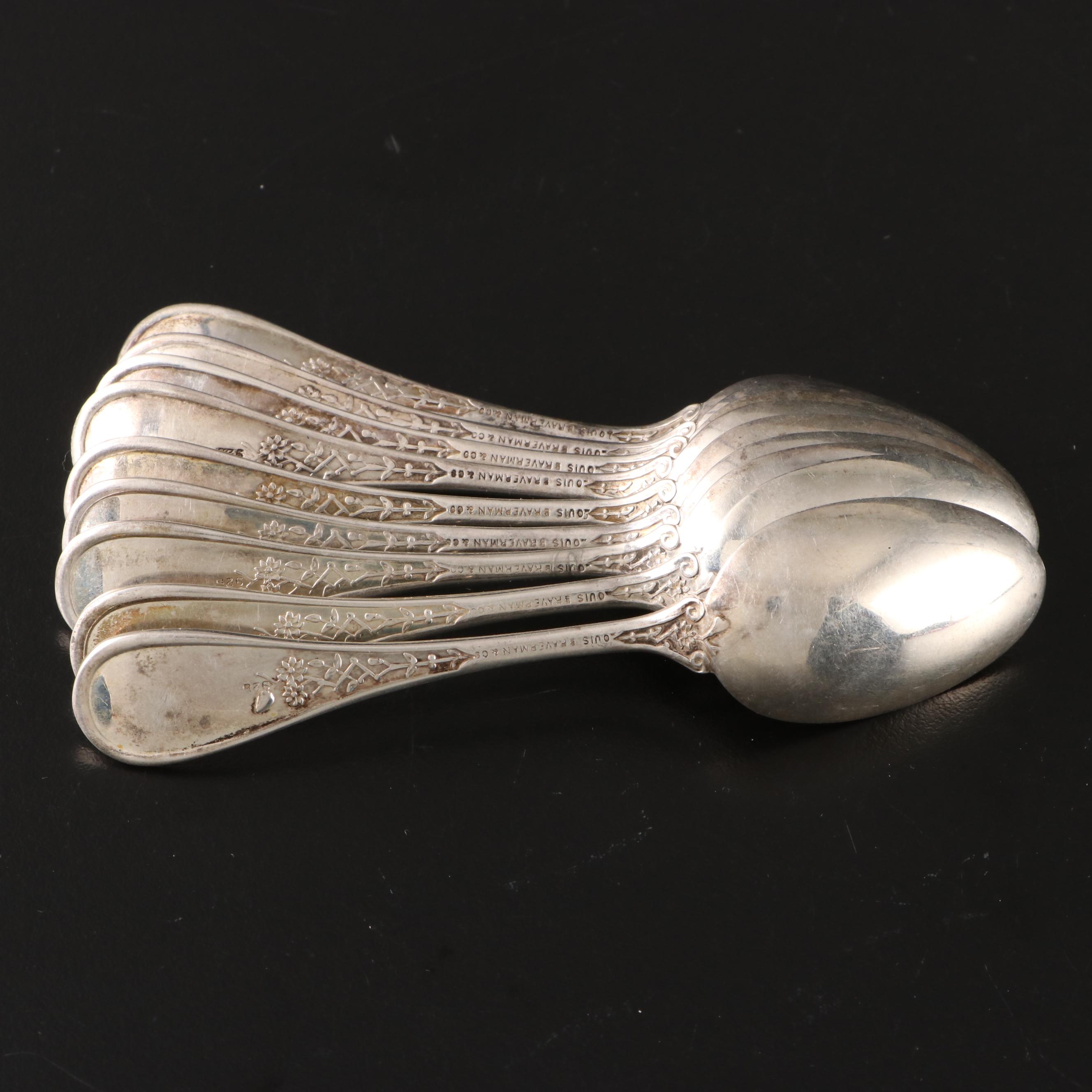 Louis Braverman & Co Sterling Silver Teaspoon, Late 19th/ Early 20th Century