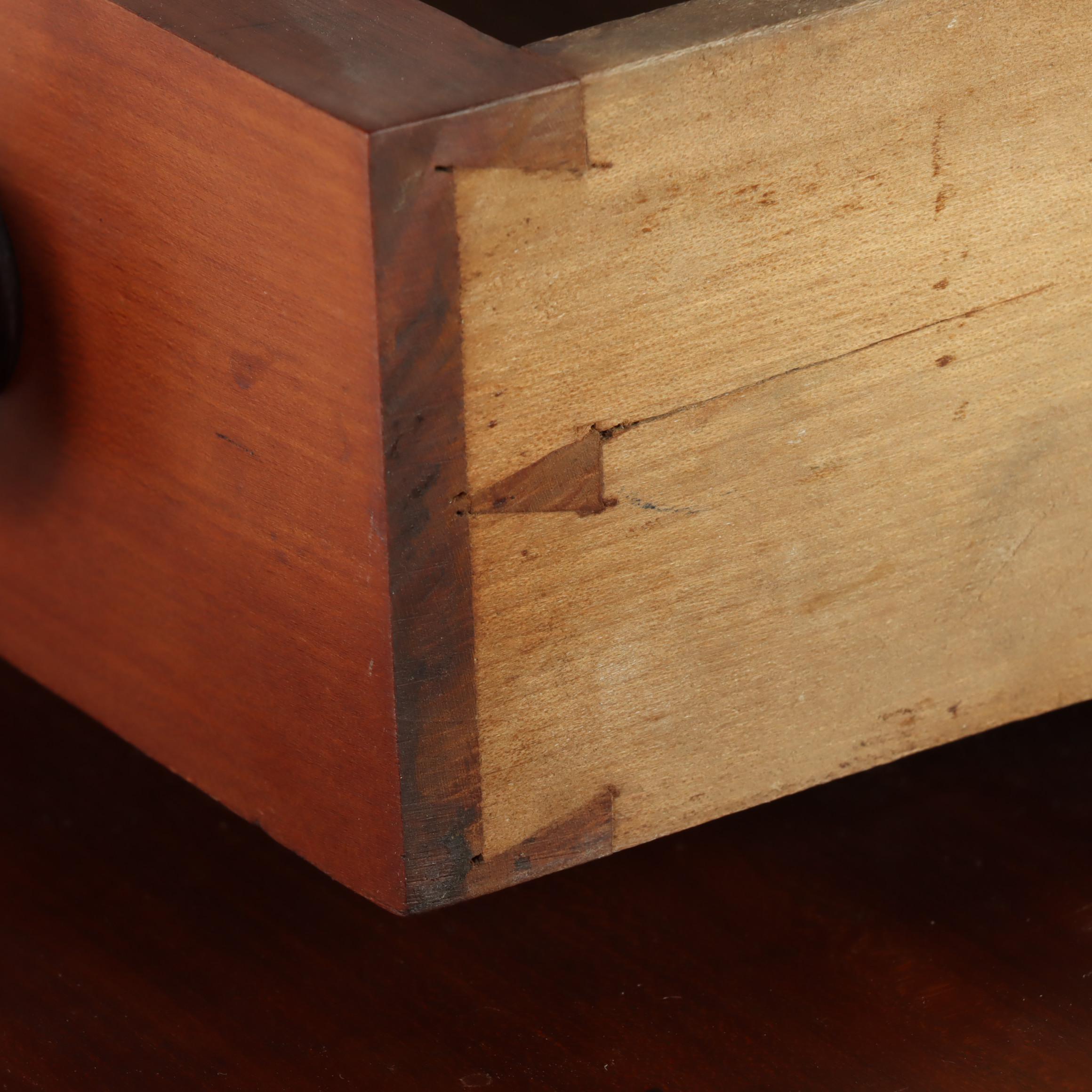 G. Henshaw & Sons Late Classical Cherrywood and Poplar Deck-Top Dresser