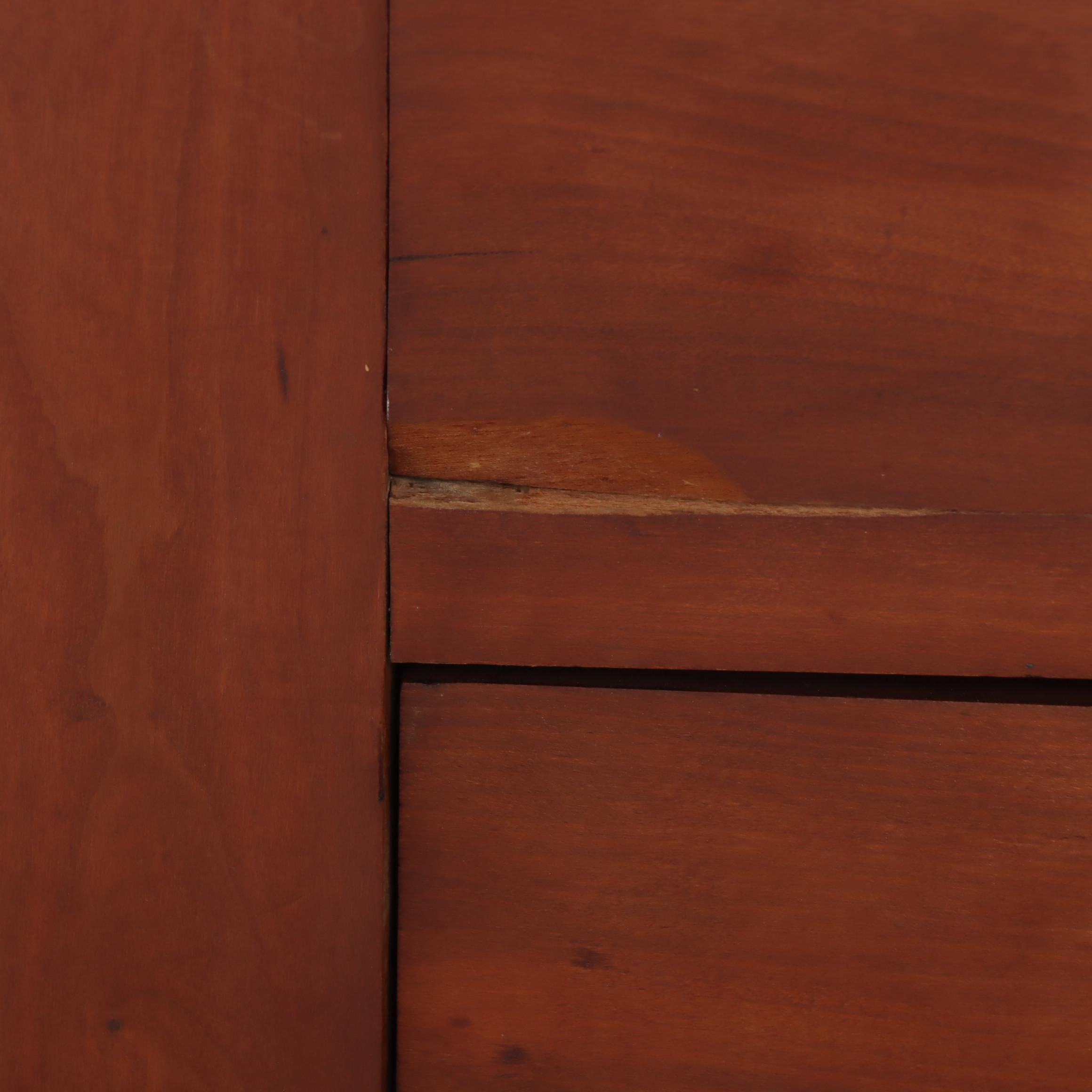 G. Henshaw & Sons Late Classical Cherrywood and Poplar Deck-Top Dresser